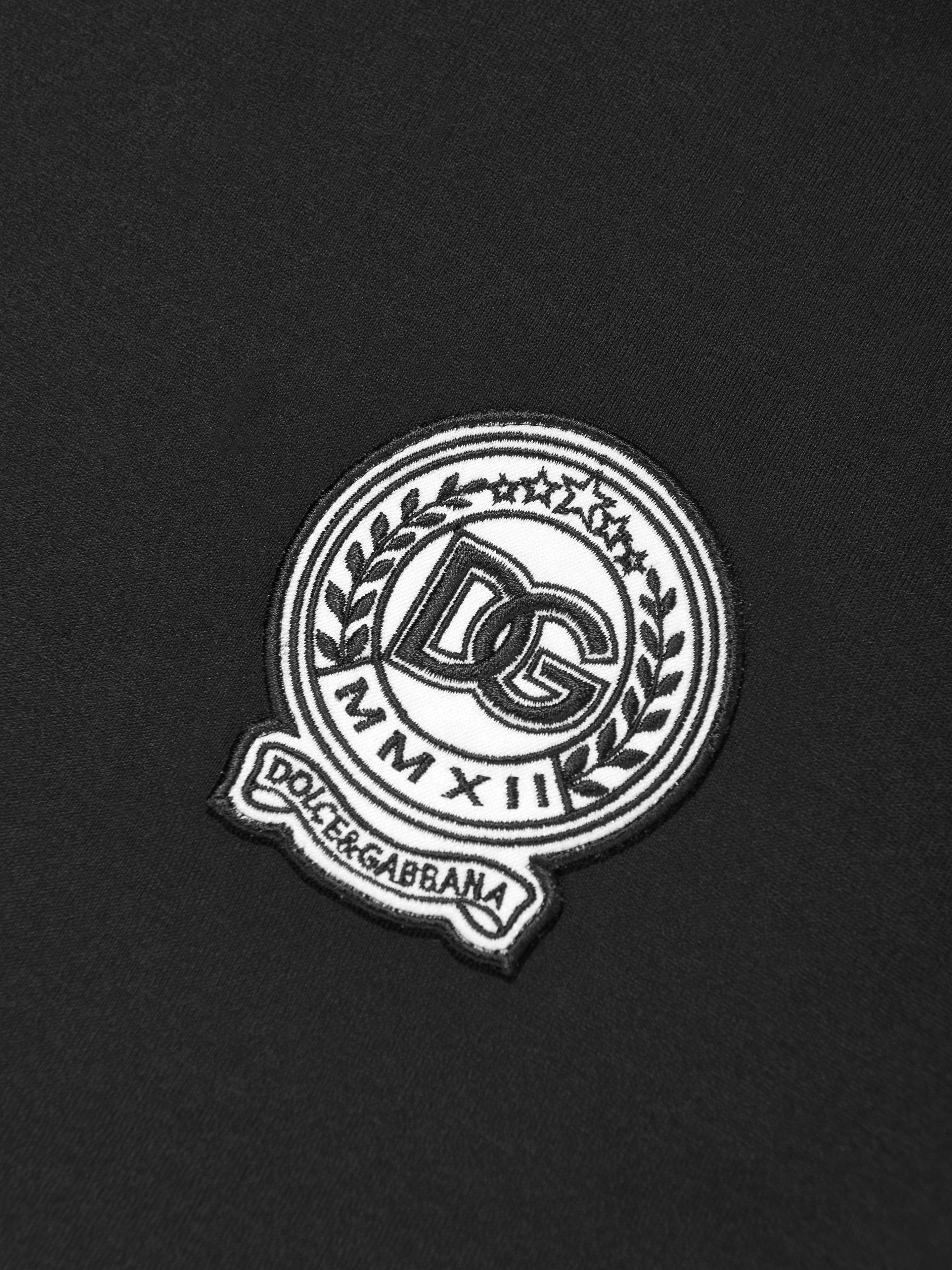Dolce & Gabbana Boys Logo Patch T-Shirt in Black
