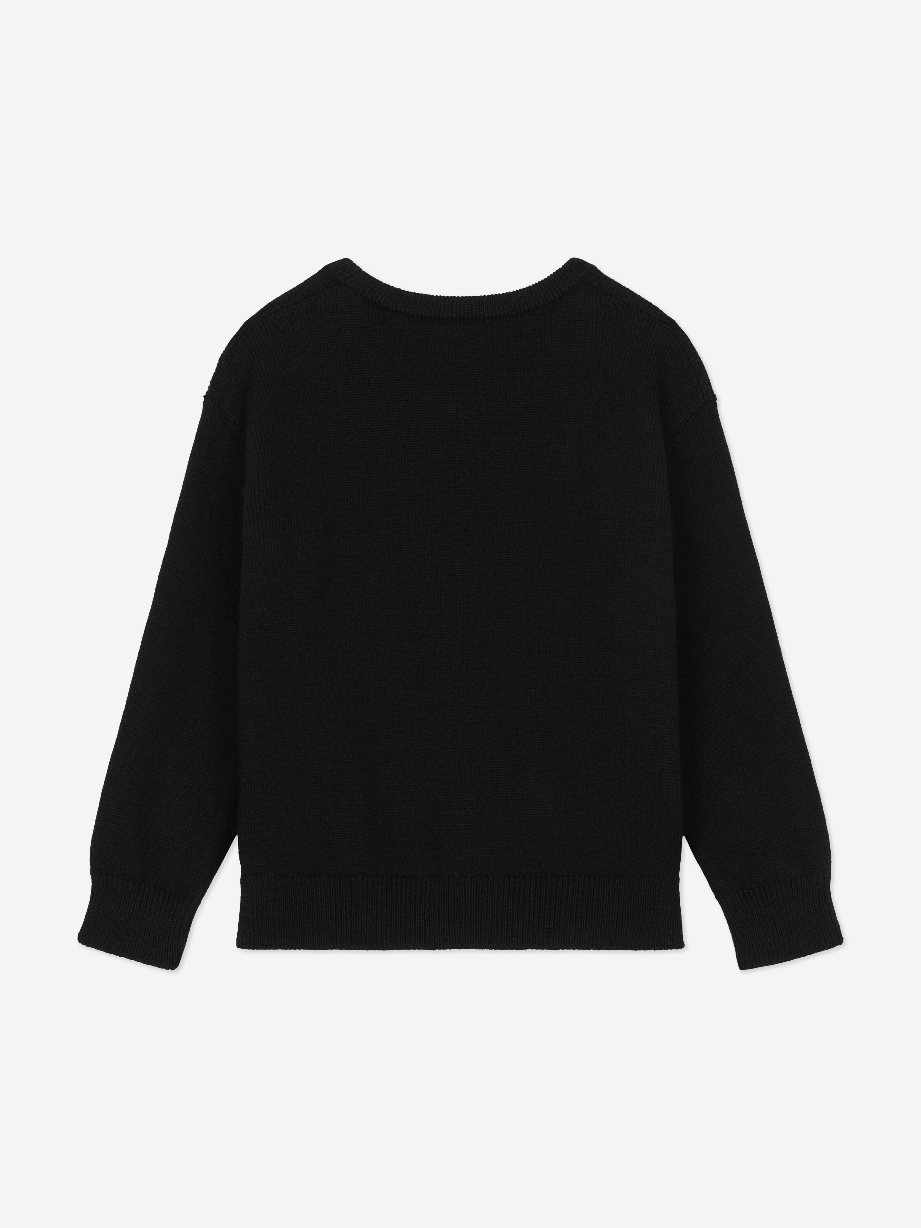Dolce & Gabbana Boys Logo Tag Jumper in Black