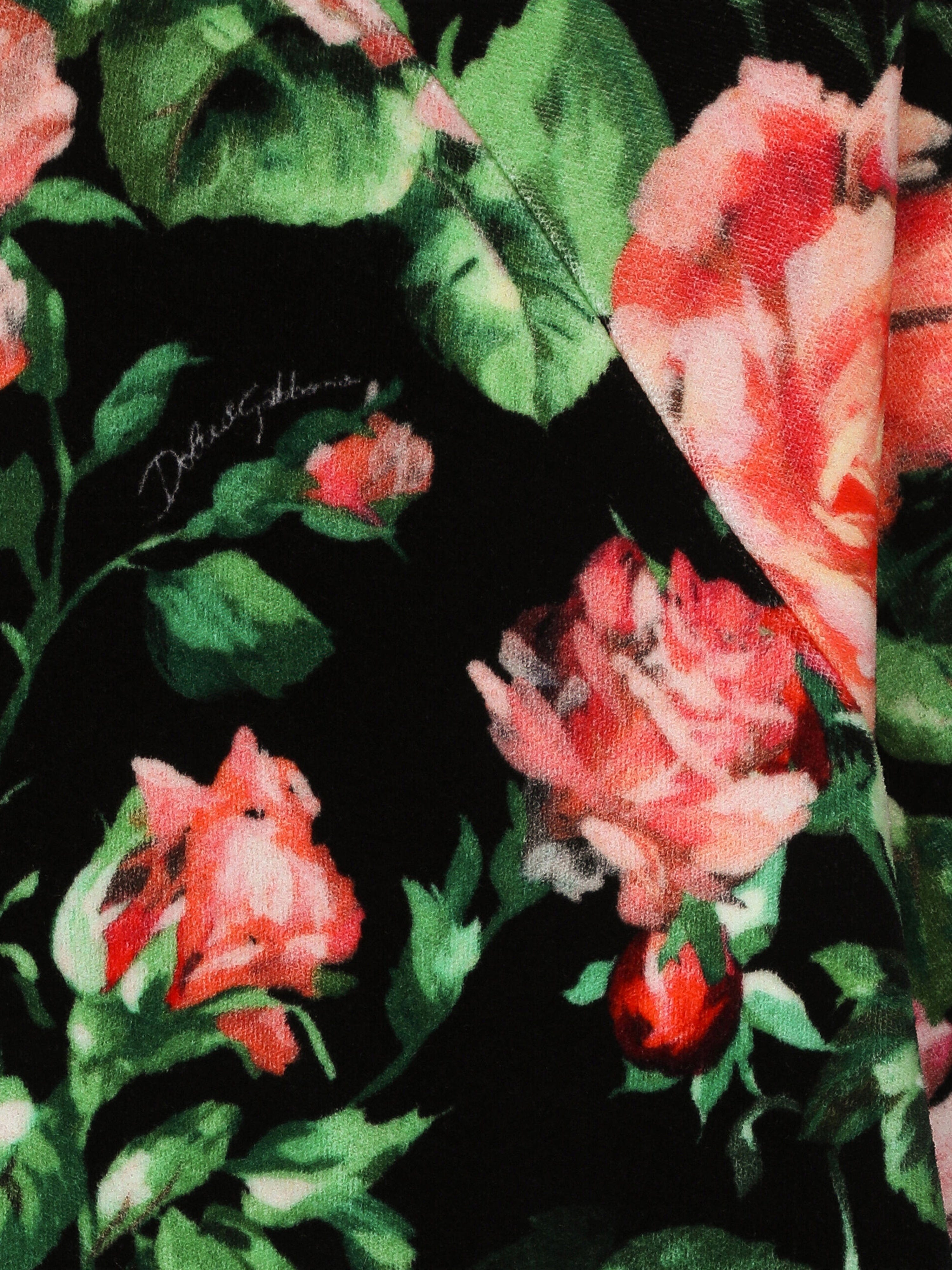Dolce & Gabbana Girls Rose Zip Up Top in Multicolour