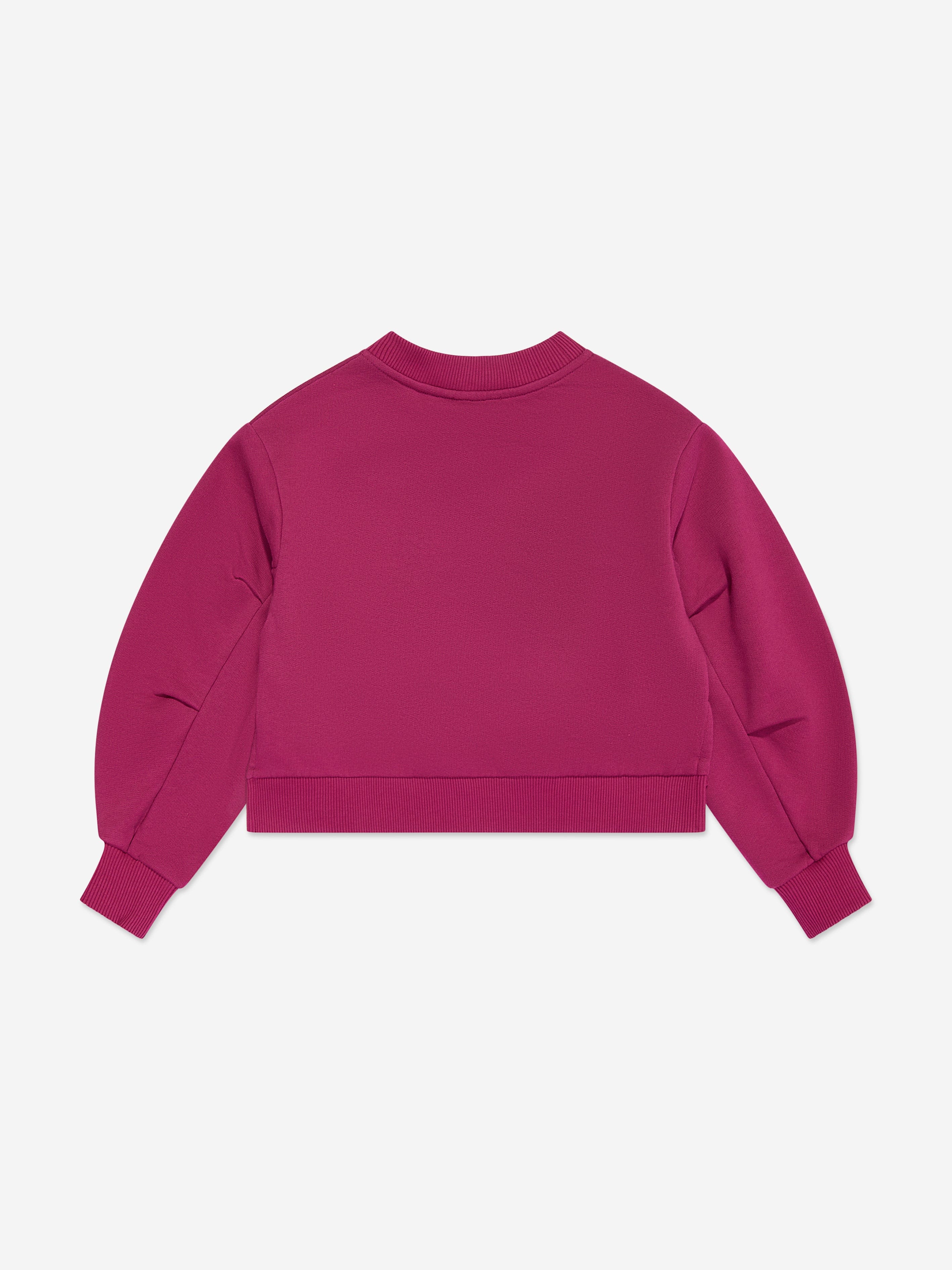 Girls Embroidered Logo Sweatshirt in Pink