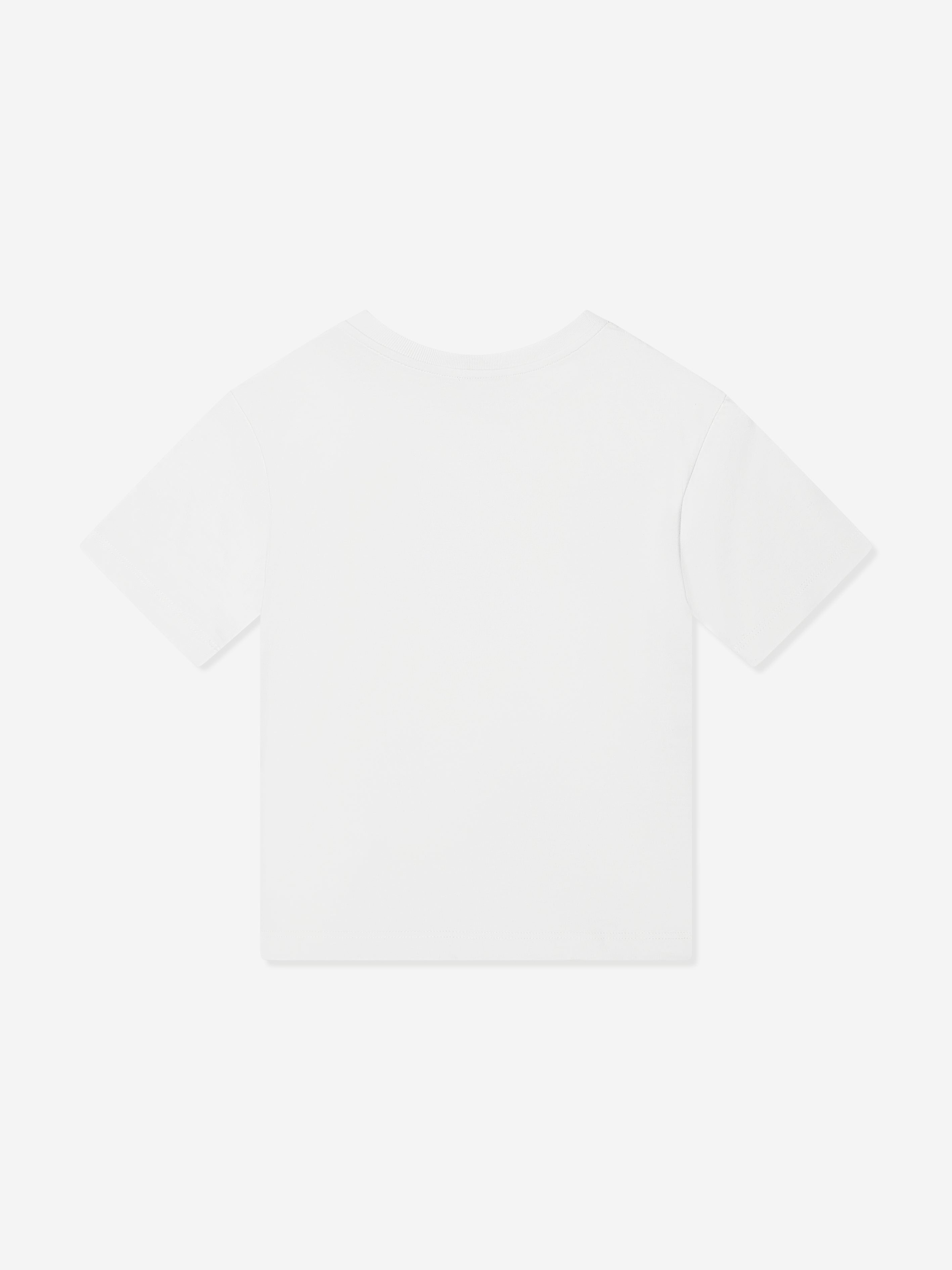 Dolce & Gabbana Boys Logo Labelled T-Shirt in White