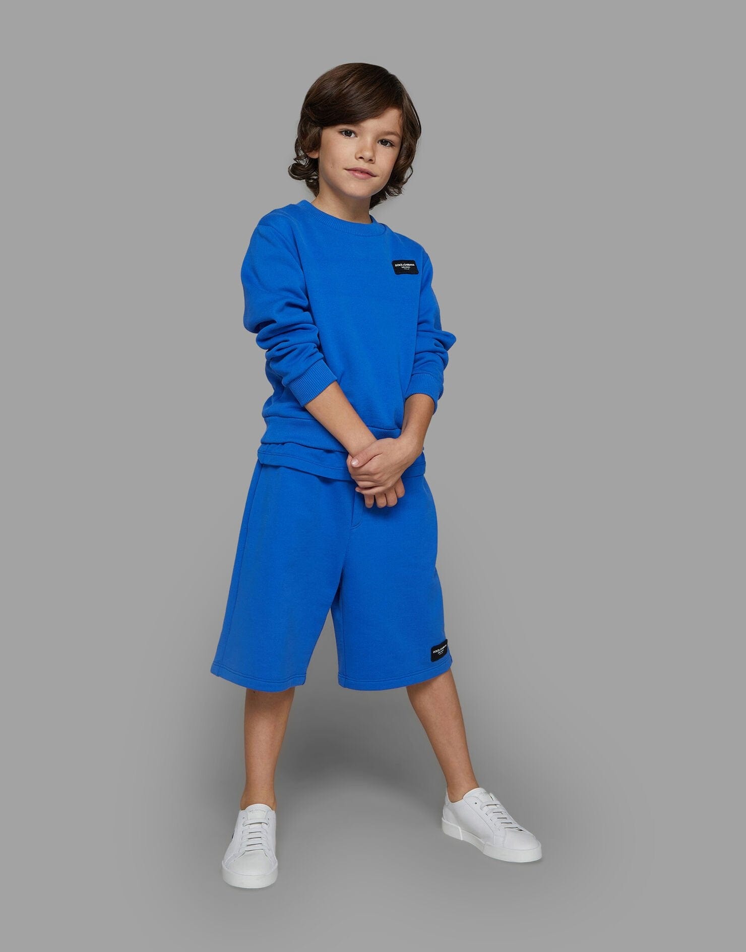 Dolce & Gabbana Boys Logo Sweatshirt in Blue