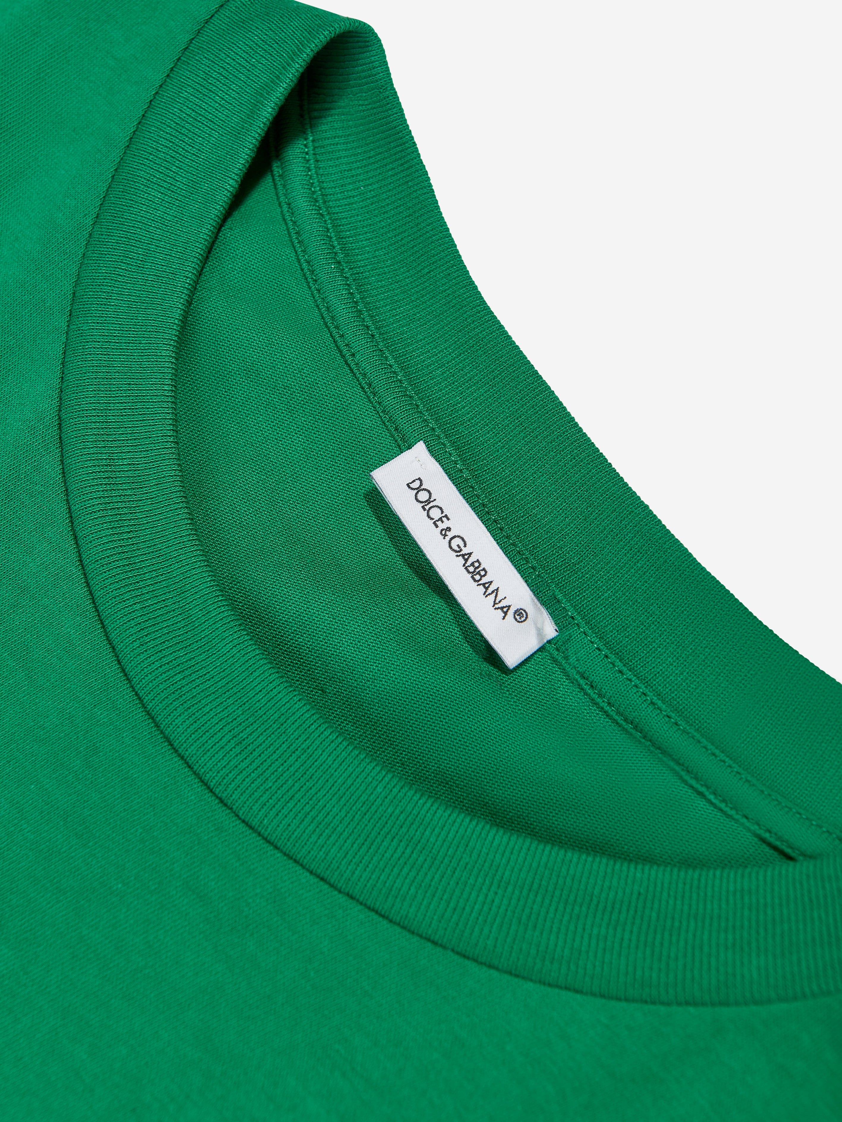 Dolce & Gabbana Boys DG Vibe T-Shirt in Green