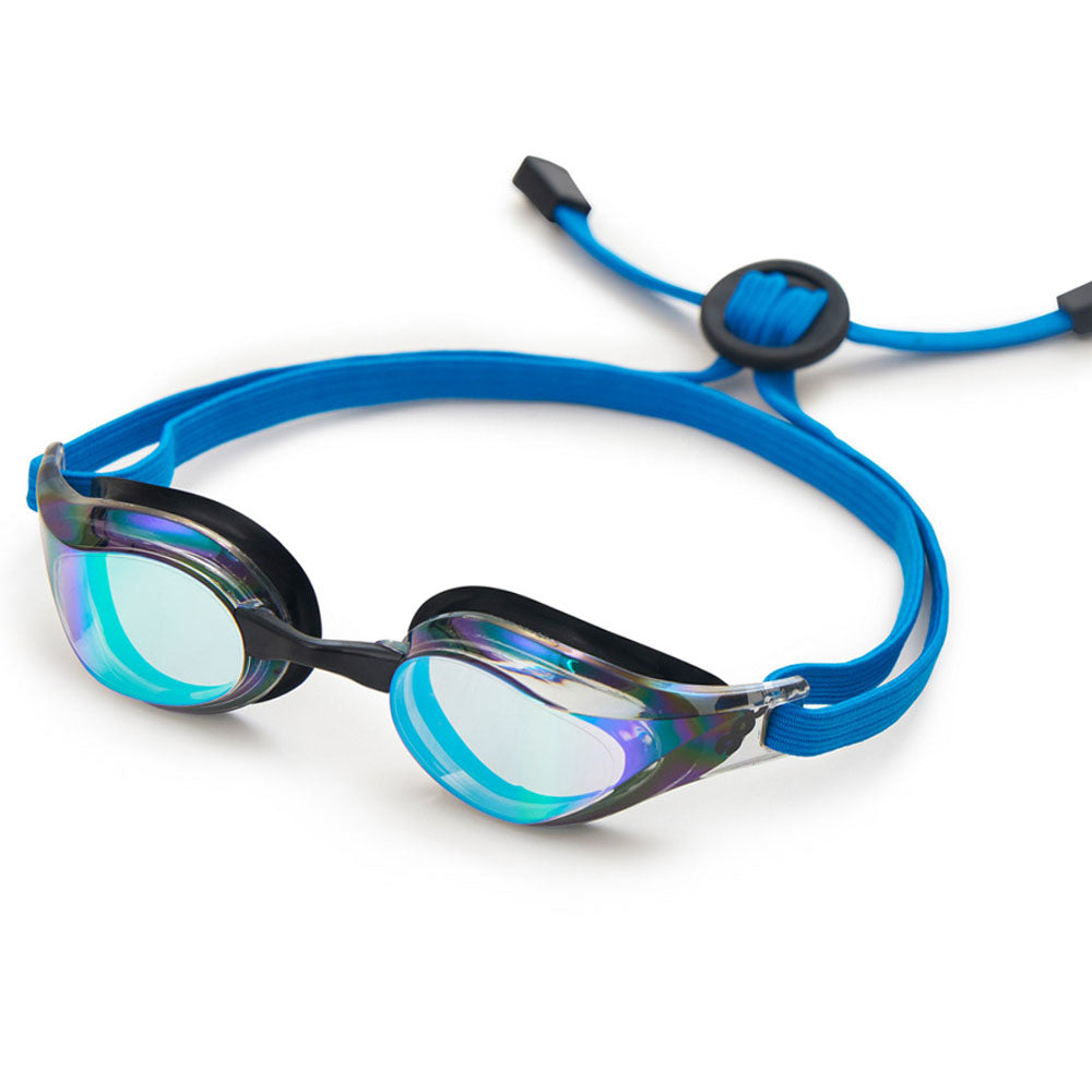 Adult Blue Rubber Ring Racing Goggles(DALI-BKBL)