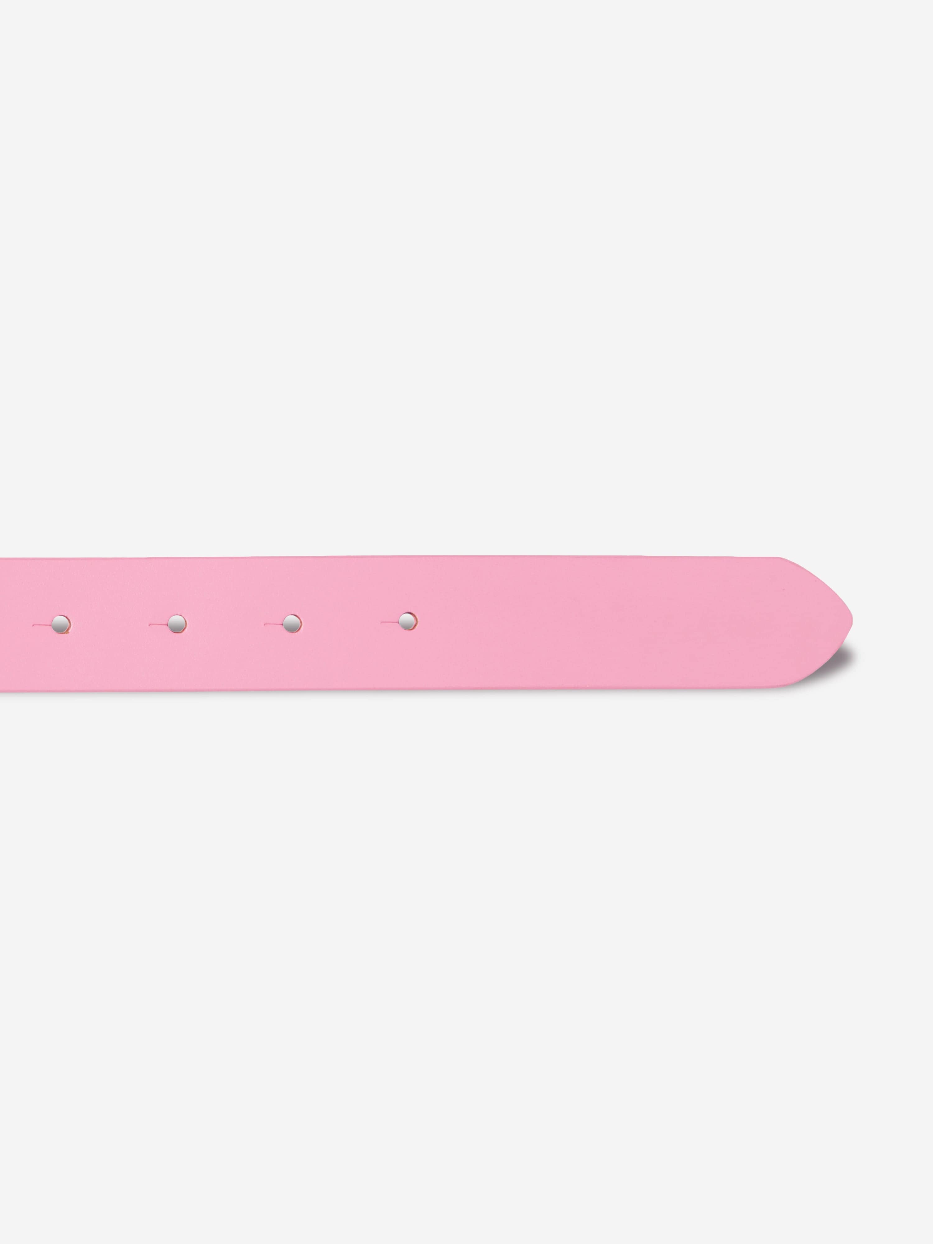 Diesel Girls Leather Oval D Belt in Pink