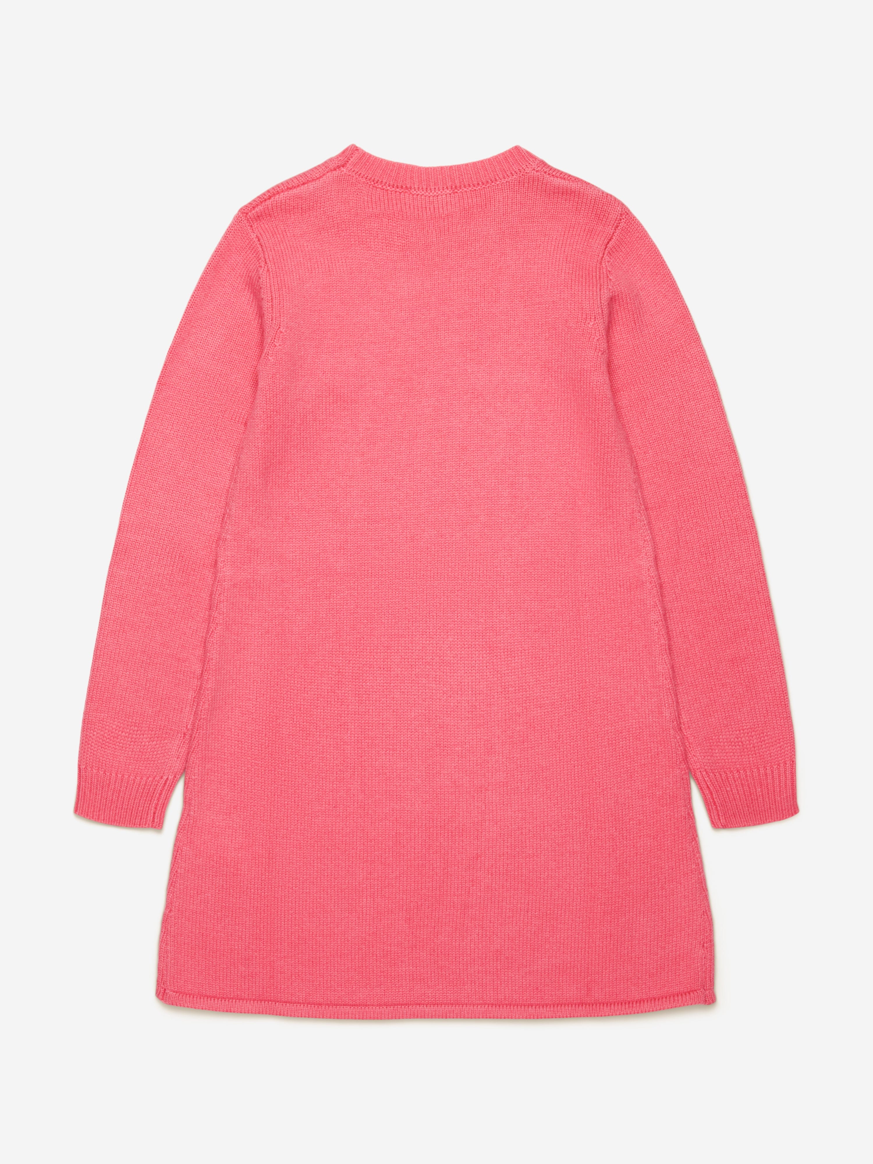 Diesel Girls Oval D Sweater Dress in Pink