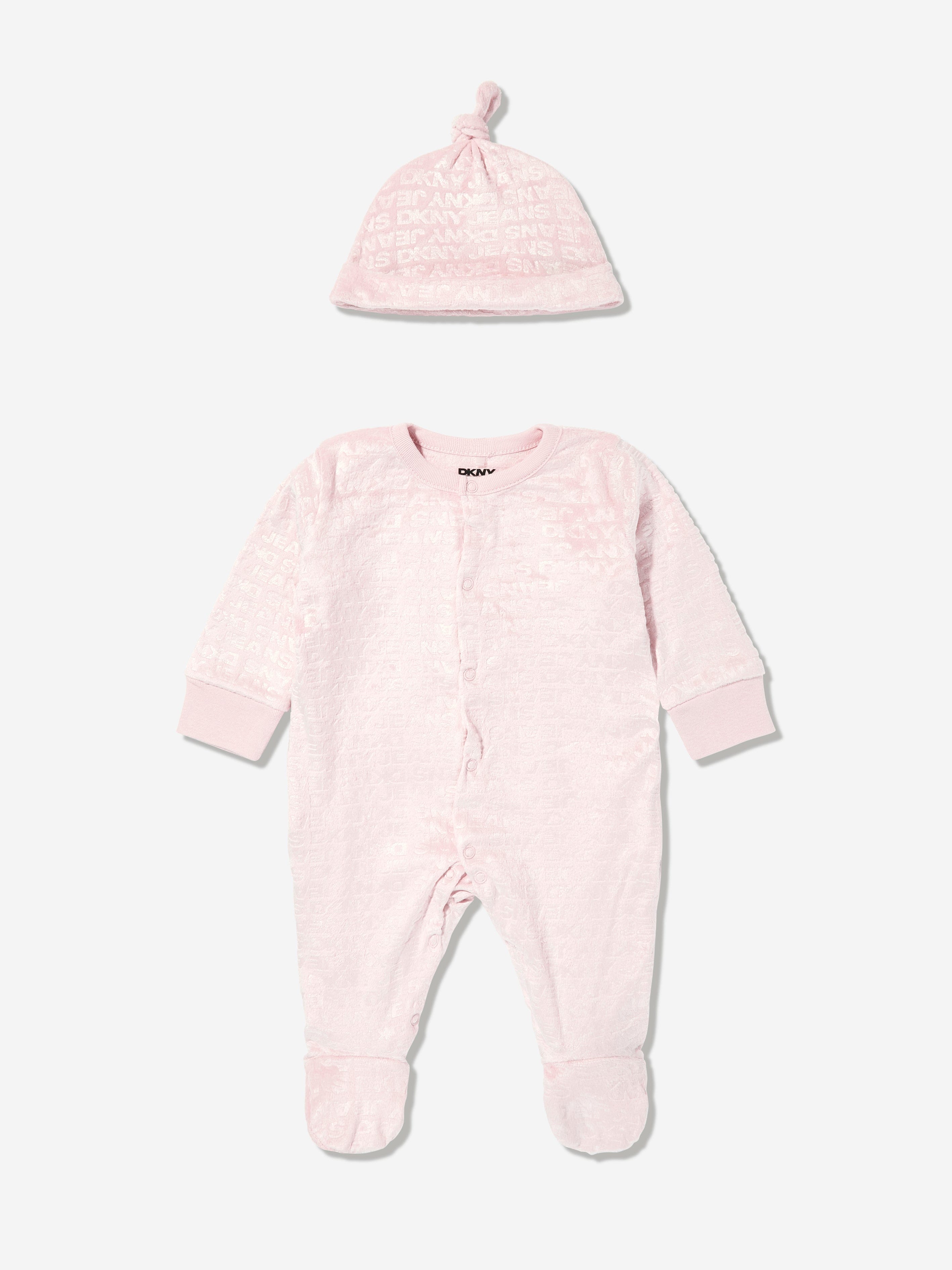 DKNY Baby Girls Babygrow Set in Pink