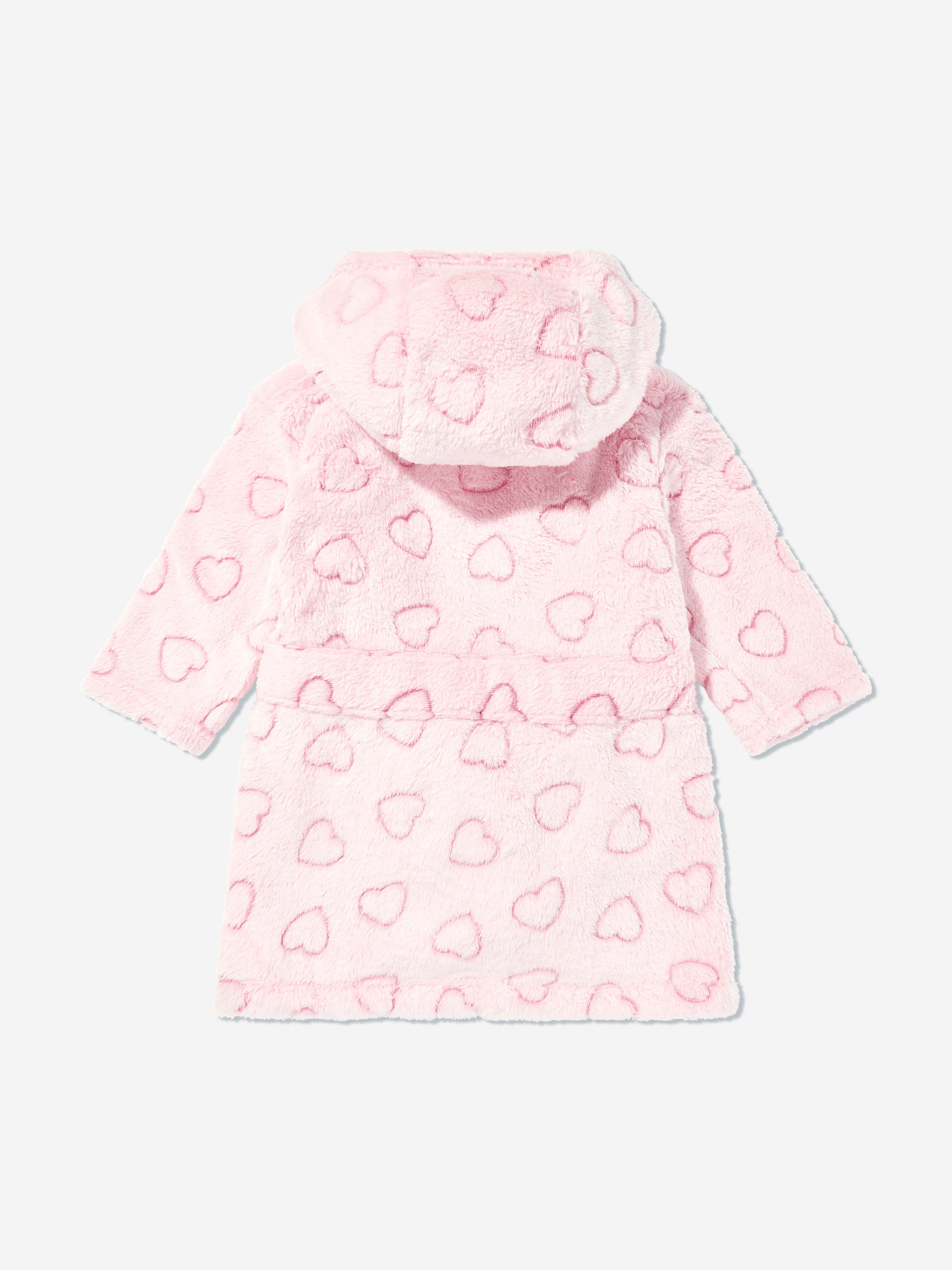 DKNY Baby Girls Heart Bathrobe in Pink