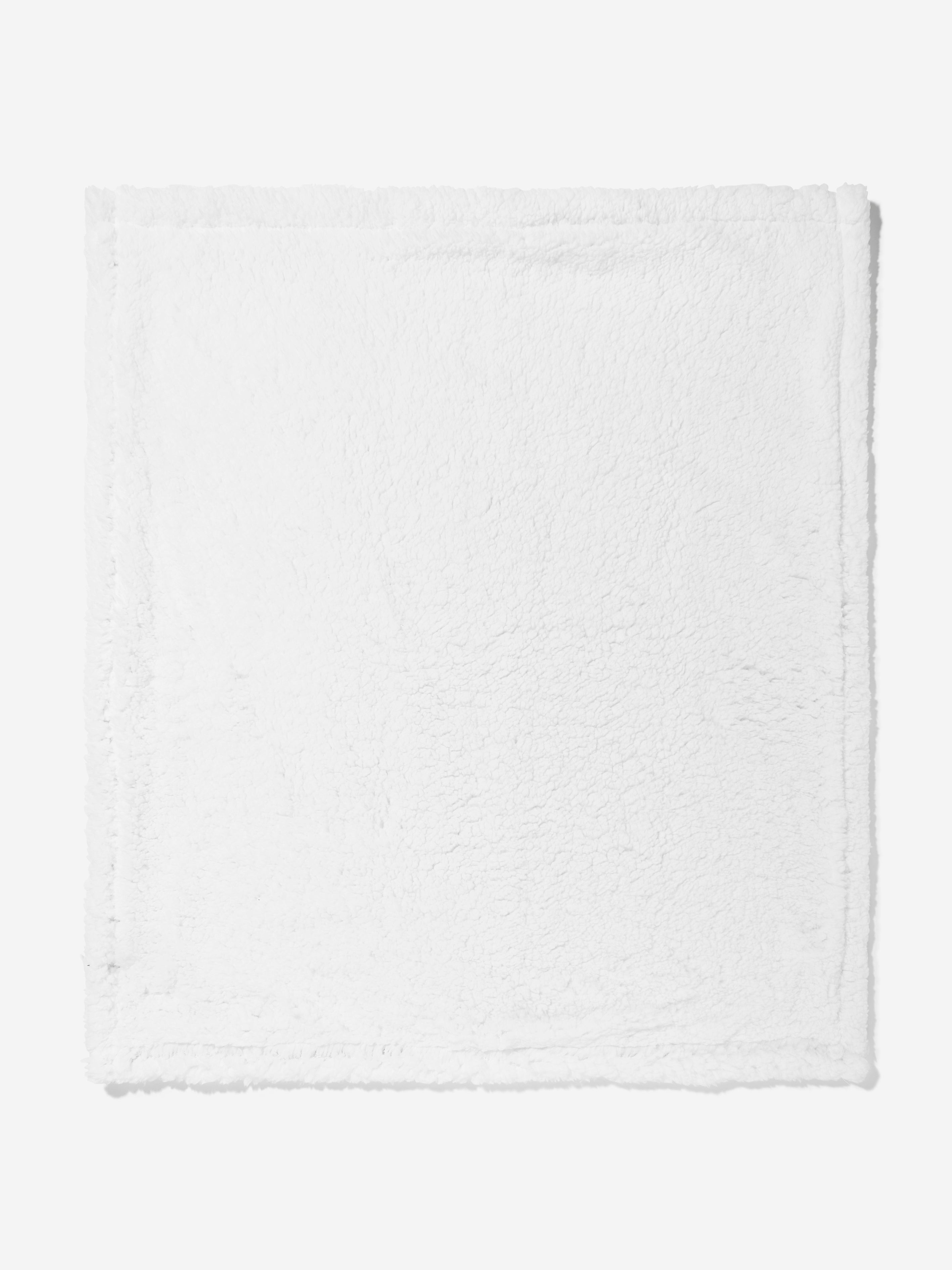 DKNY Baby Sherpa Fleece Blanket in Beige (90cm)