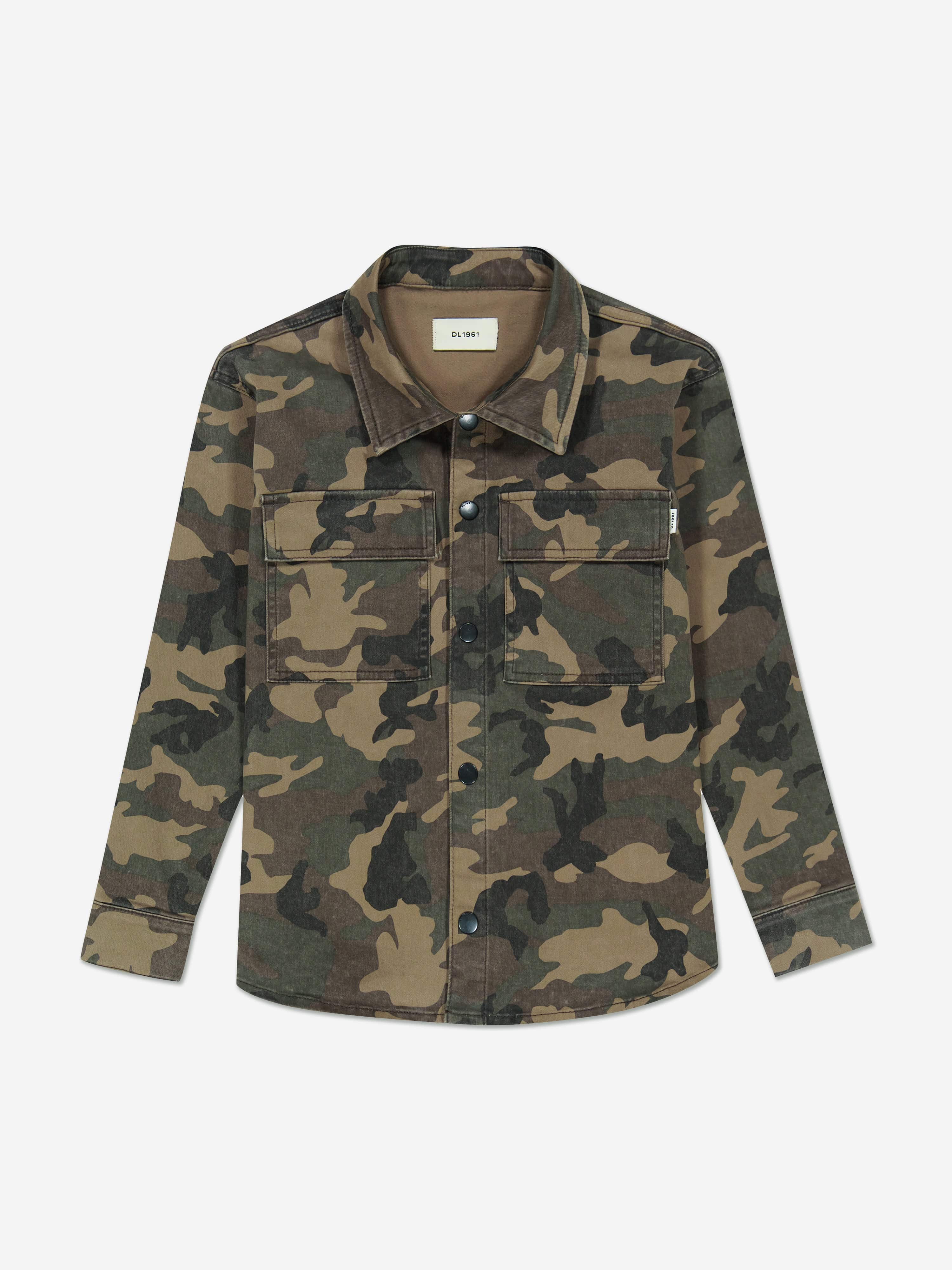 Kids Ash Camouflage Shirt in Brown