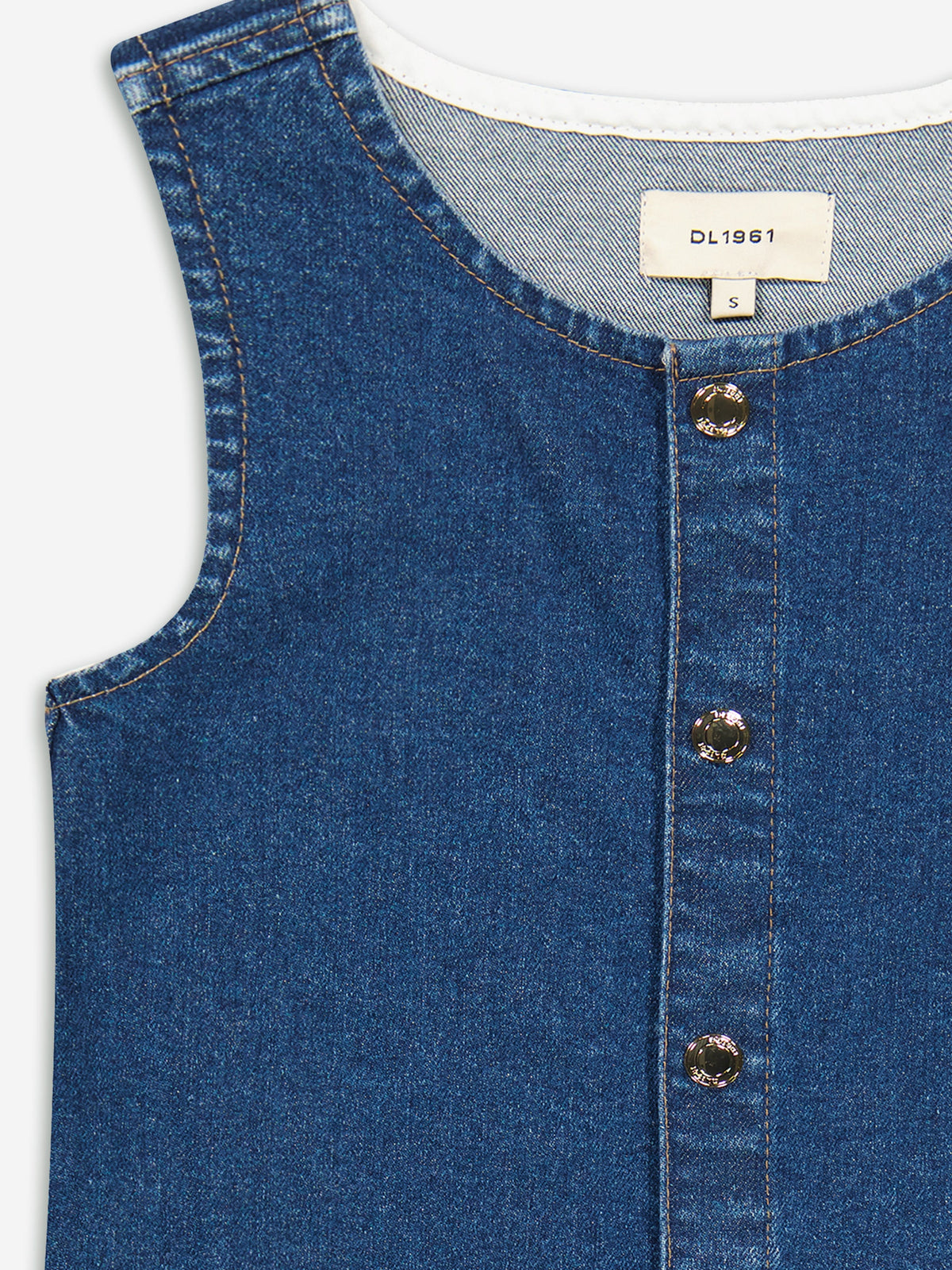Robe en jean Hana DL1961 pour fille, couleur bleu