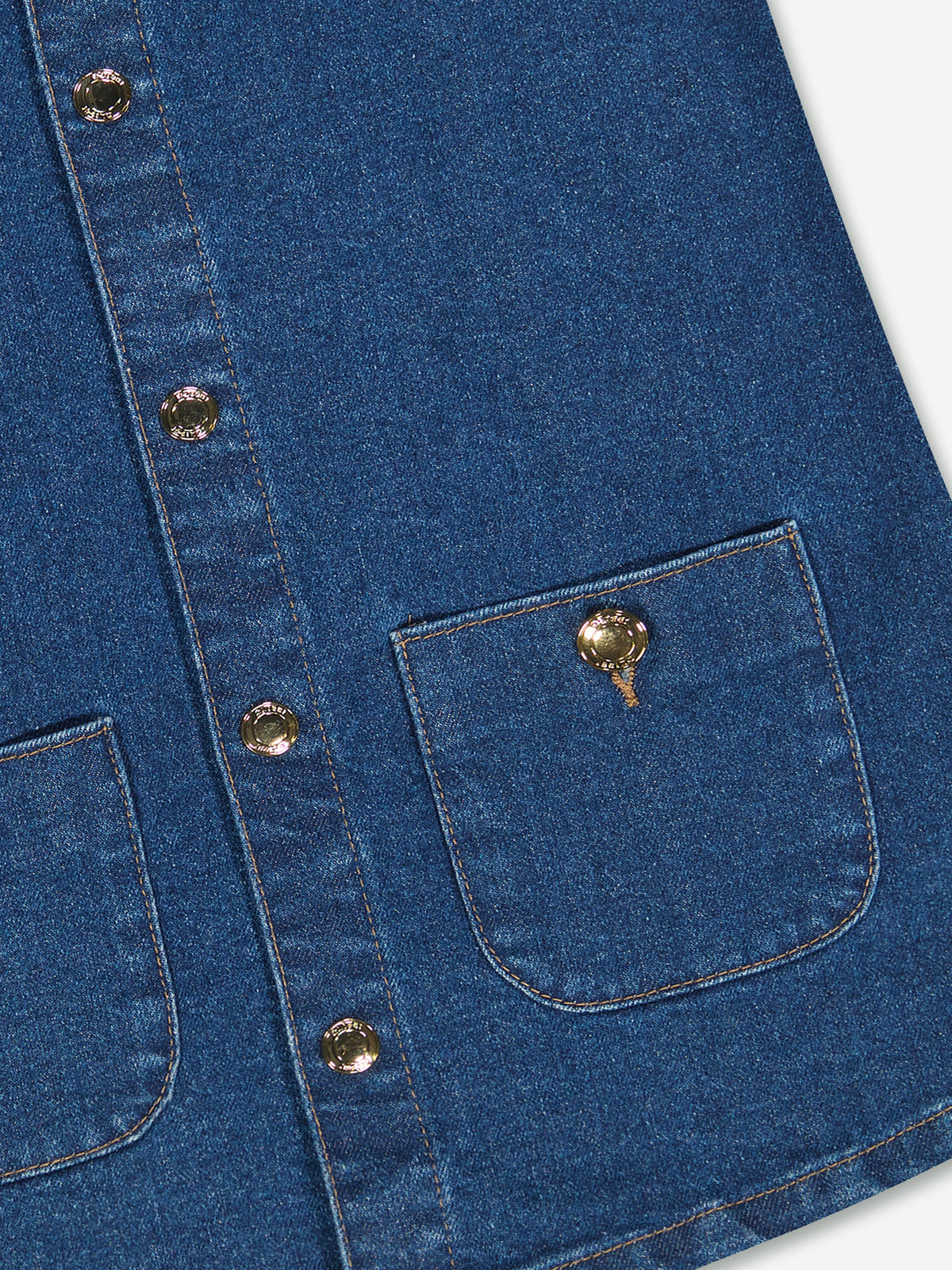 Robe en jean Hana DL1961 pour fille, couleur bleu