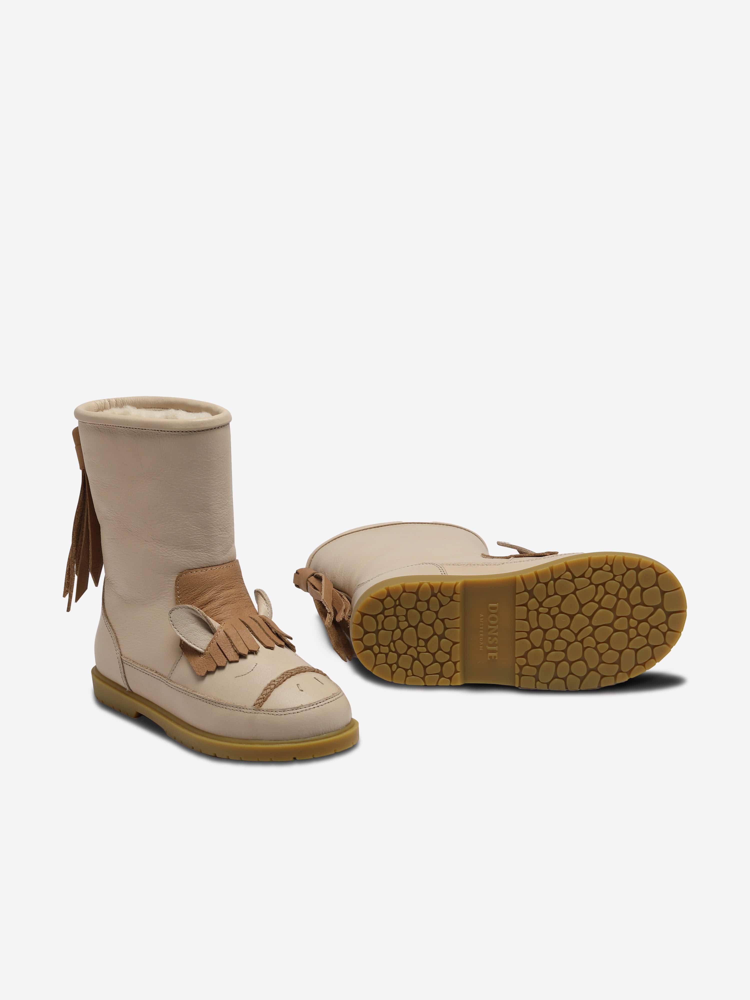 Girls Wadudu Special Horse Boots in Ivory