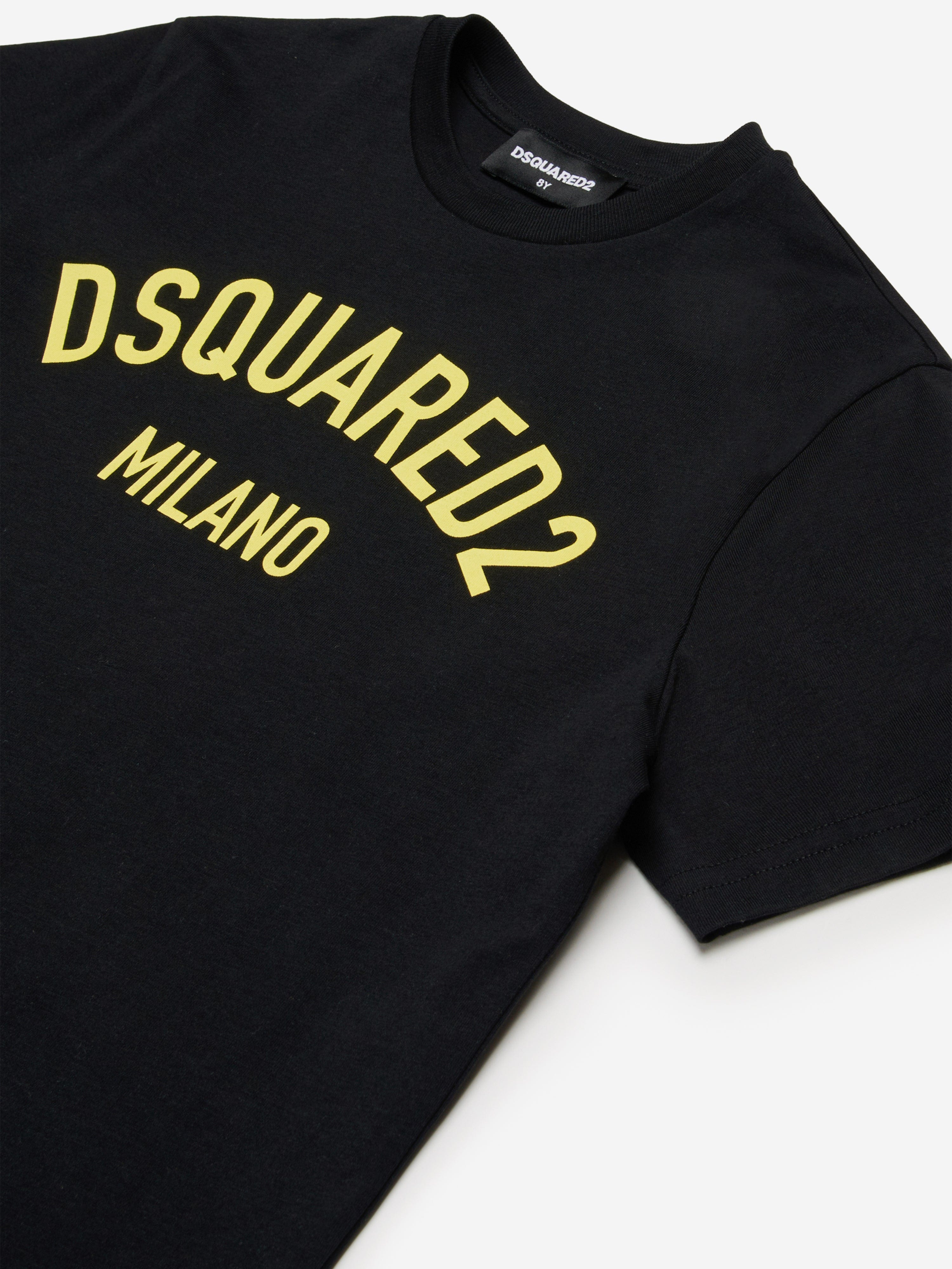 Dsquared2 Kids Milano Logo T-Shirt in Black