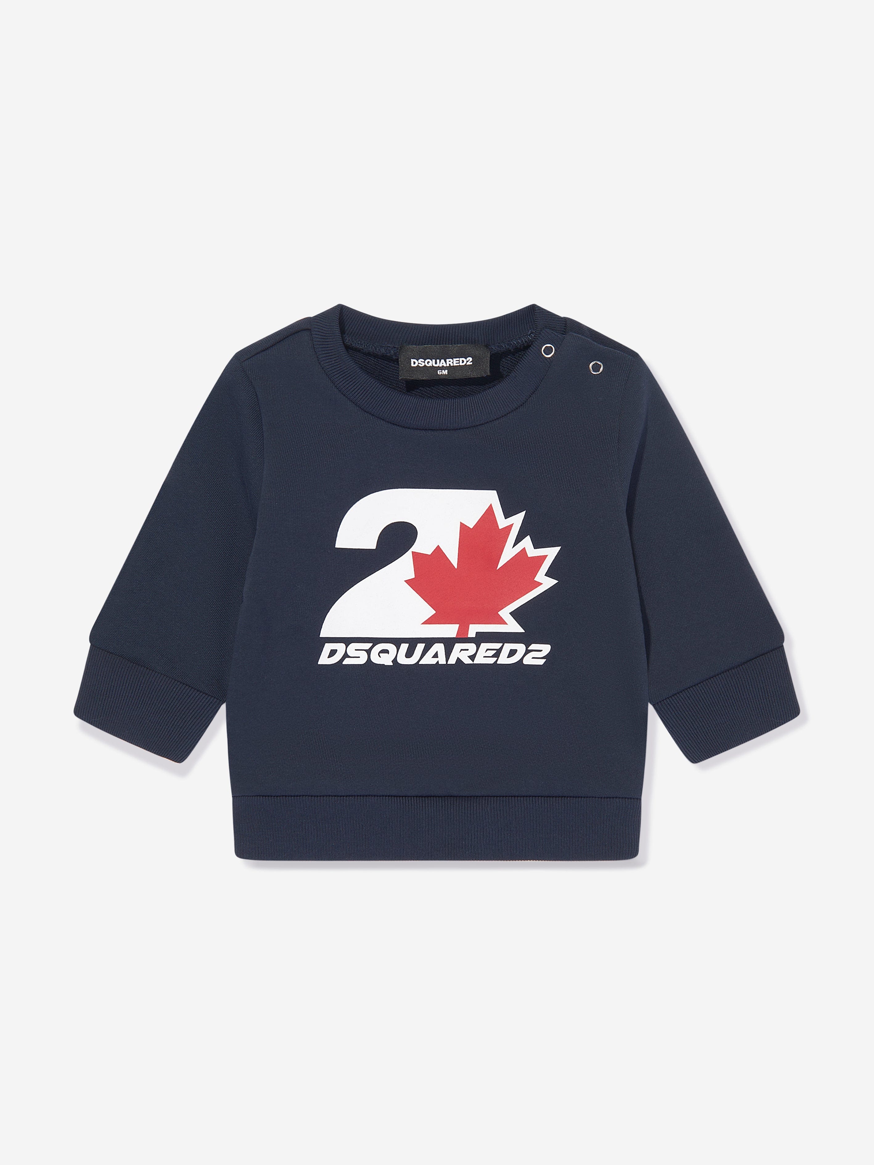 Baby Maple Leaf Logo Sweatshirt in Navy