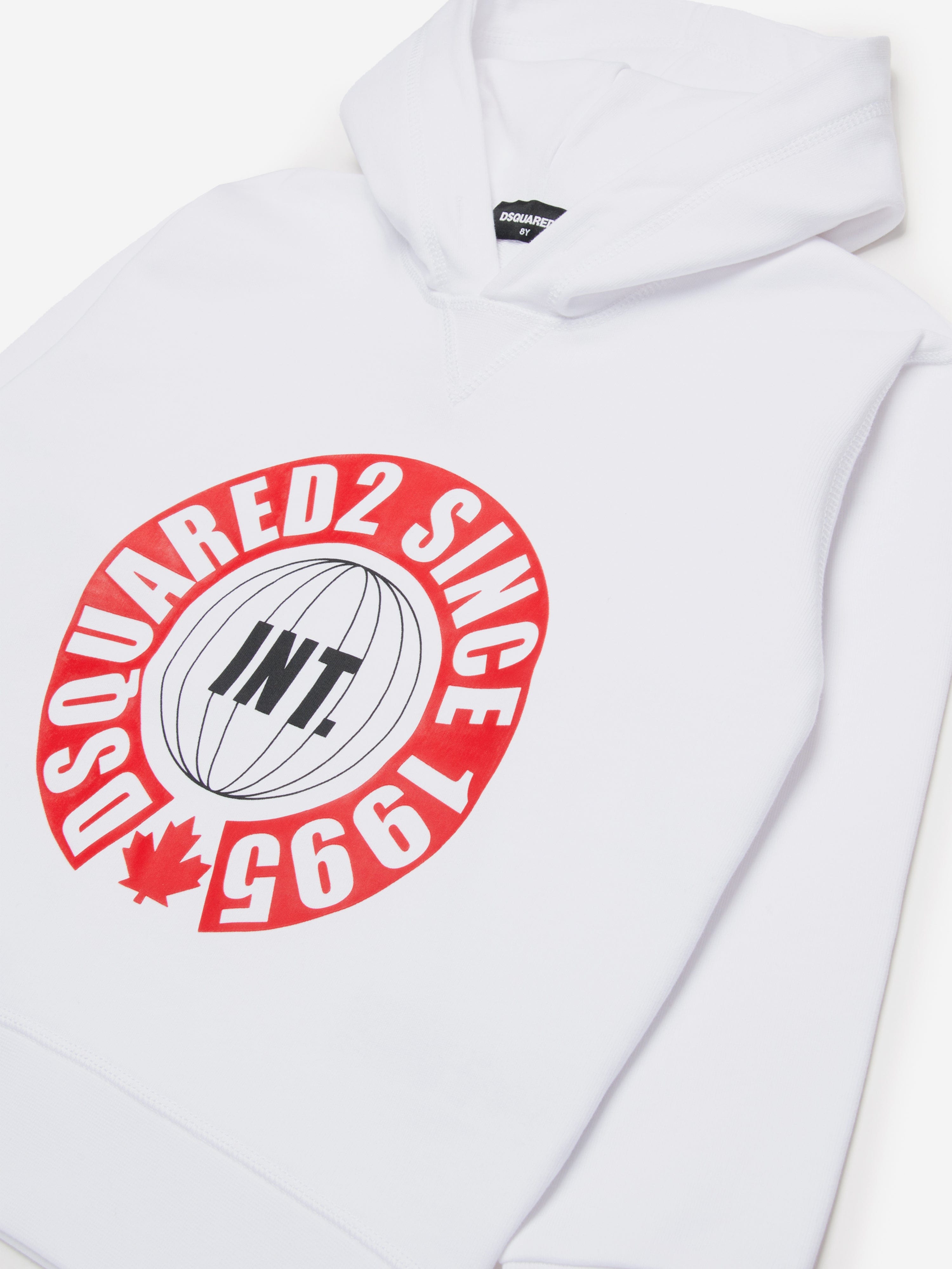 Kids Logo Hoodie in White