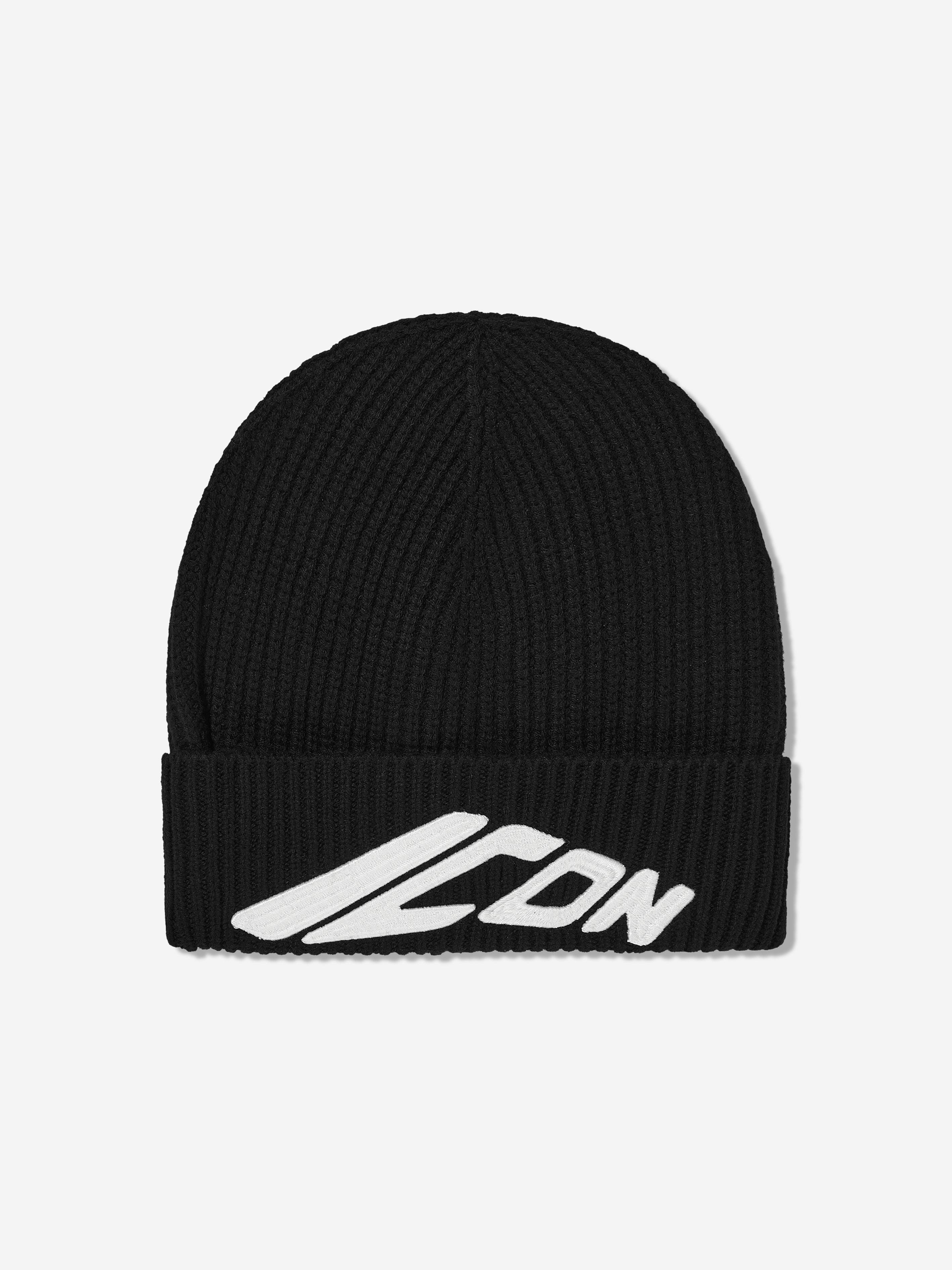 Kids Icon Beanie Hat in Black