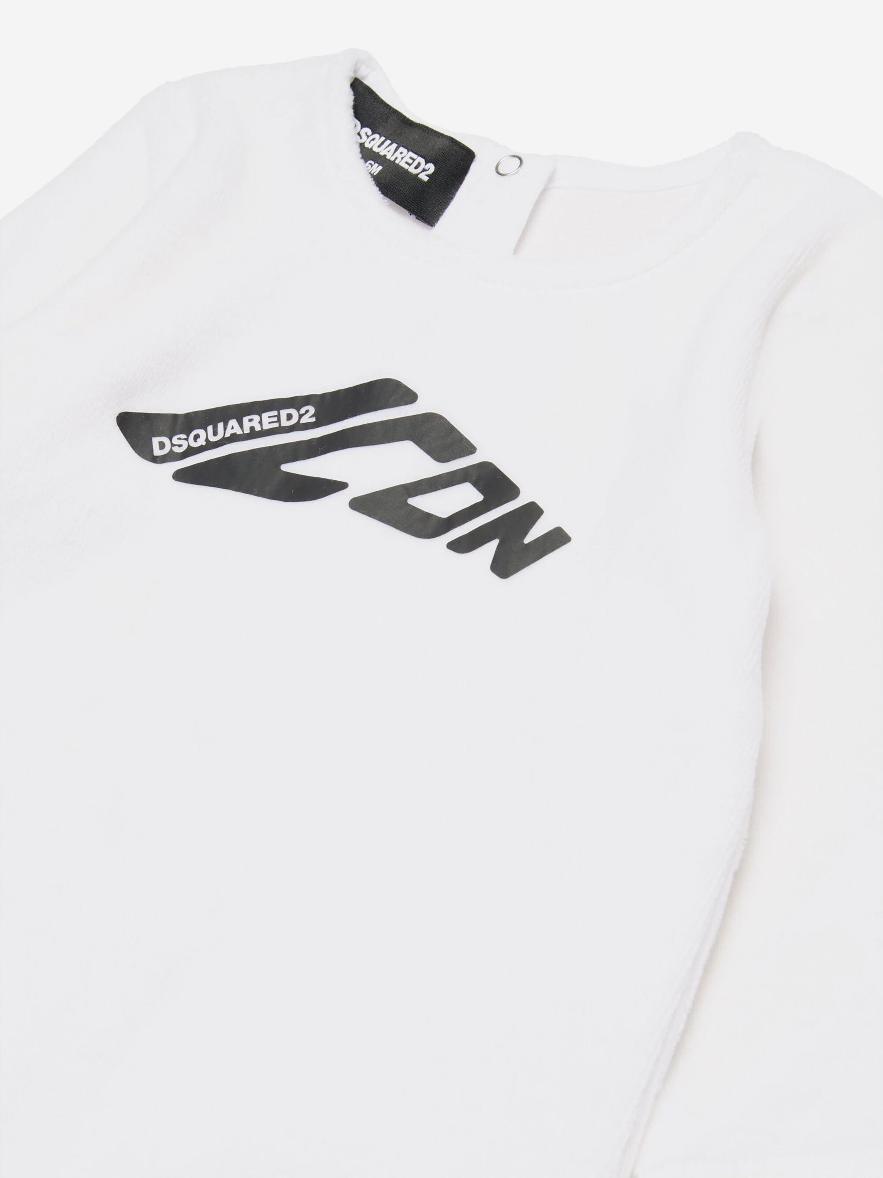 Baby Icon Logo Babygrow in White