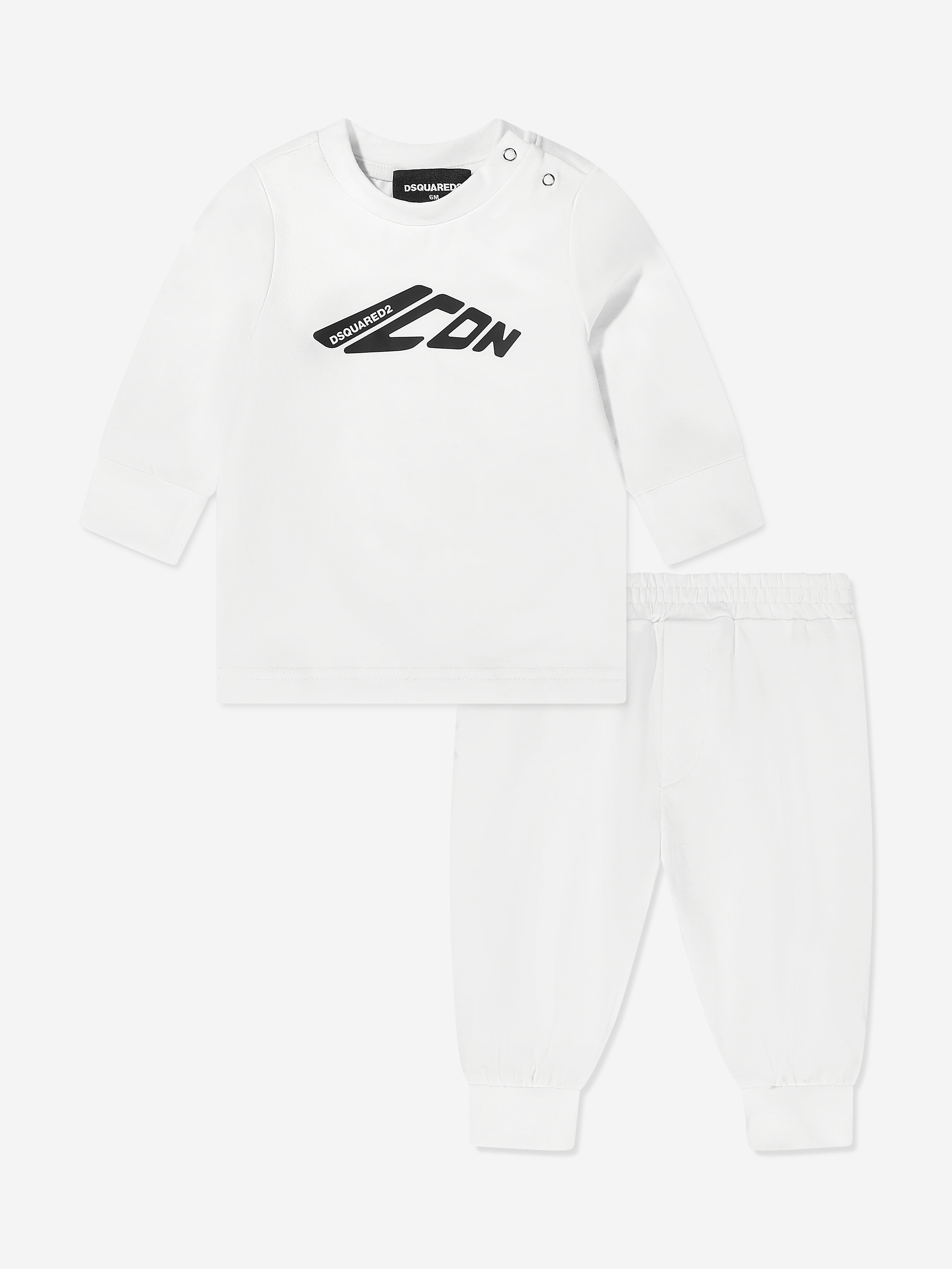 Baby Icon Logo Tracksuit in White