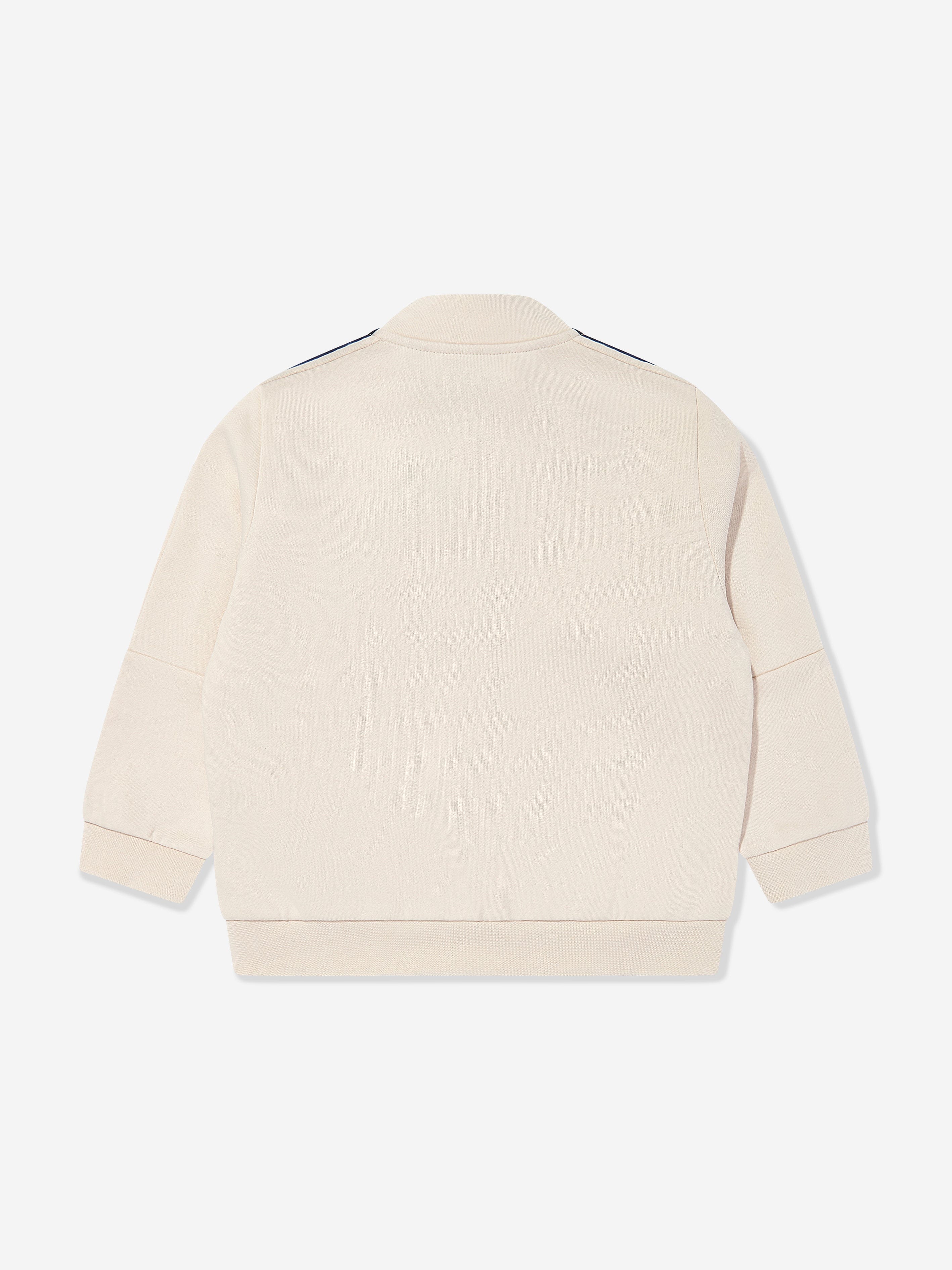EA7 Emporio Armani Boys Logo Sweatshirt in Beige