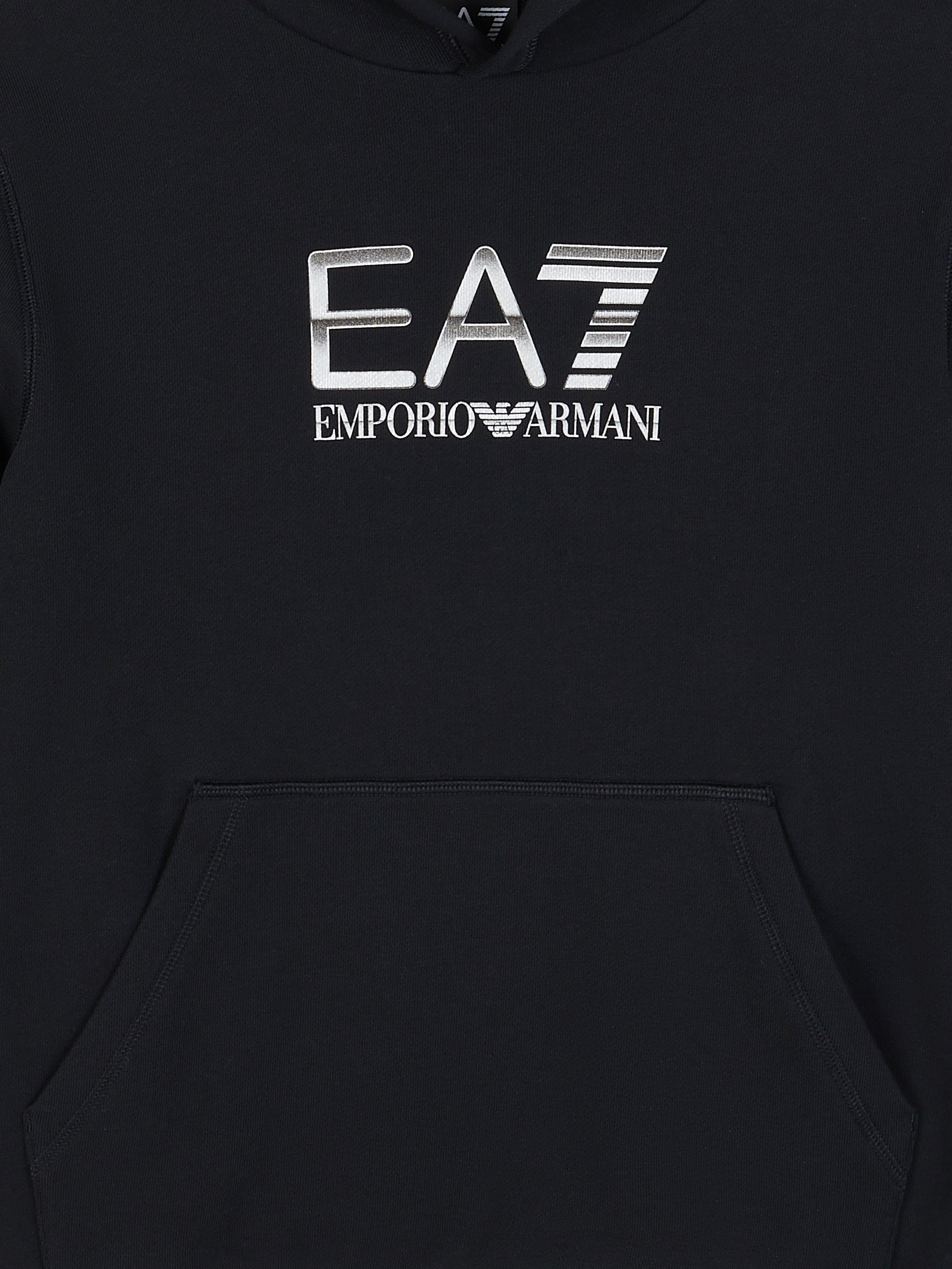 EA7 Emporio Armani Boys Logo Hoodie in Black