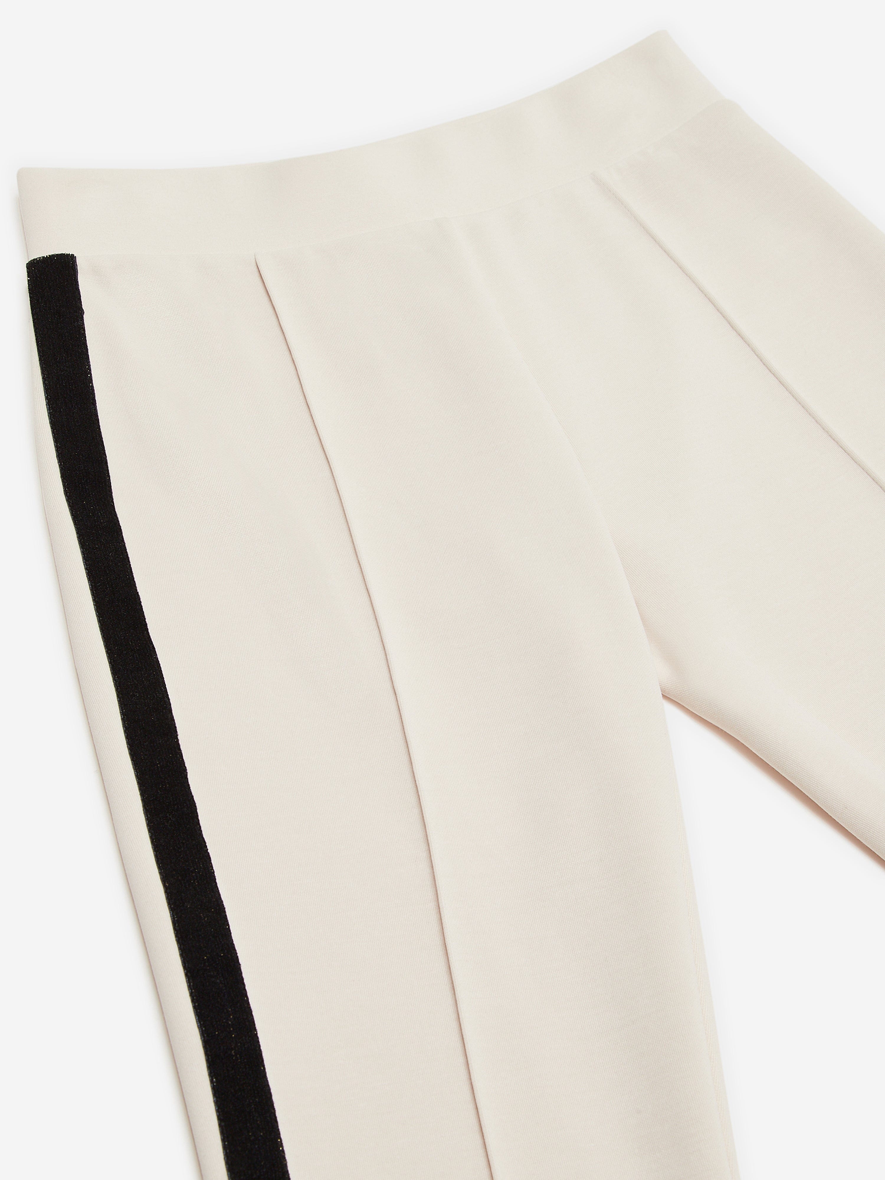 EA7 Emporio Armani Girls Logo Joggers in Beige