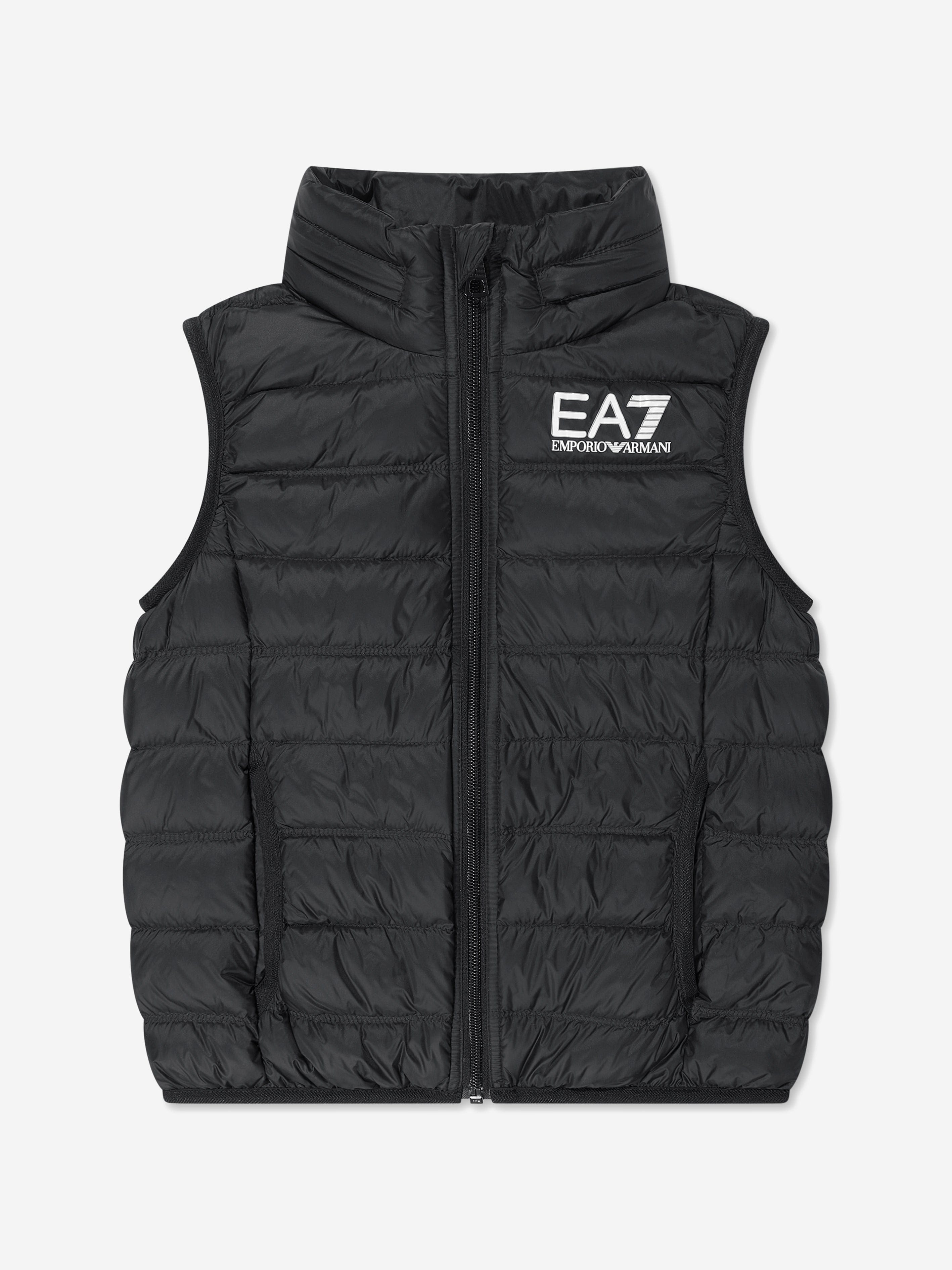 EA7 Emporio Armani Boys Down Padded Gilet in Black