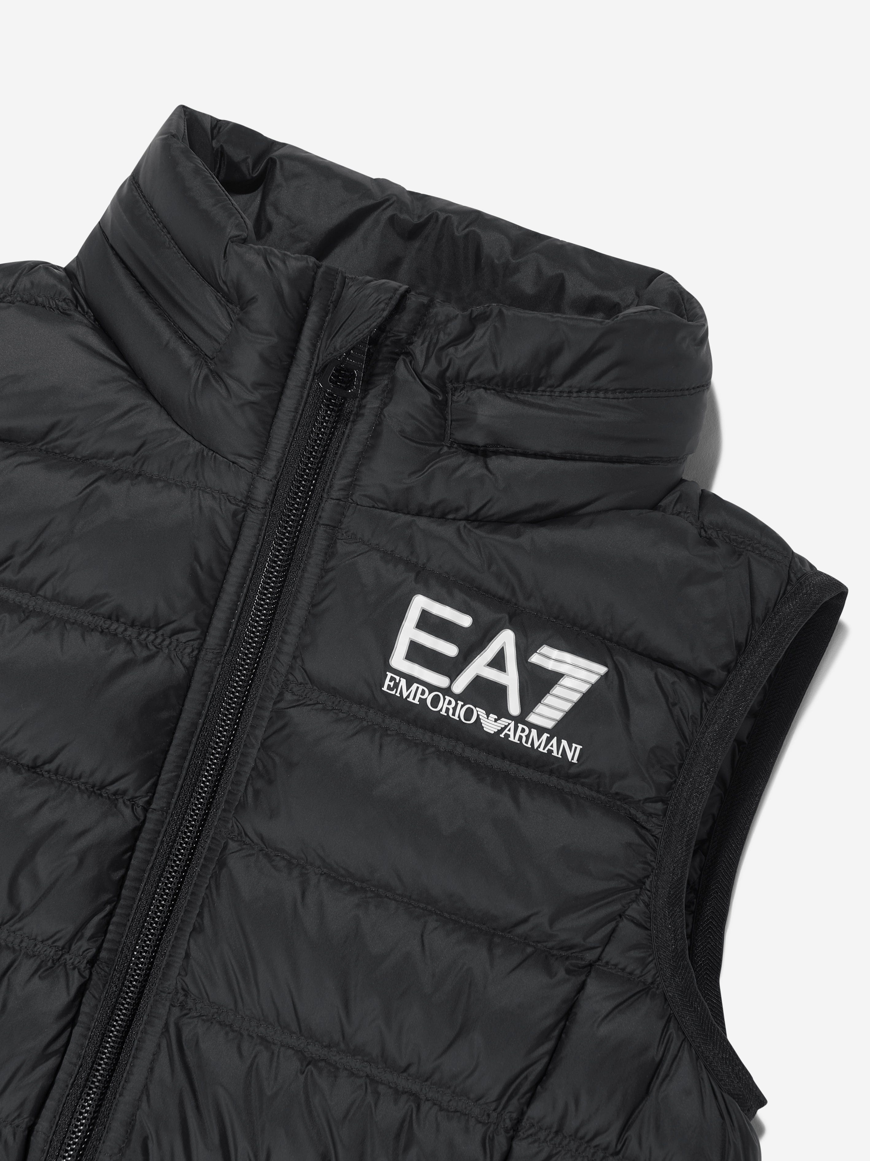 EA7 Emporio Armani Boys Down Padded Gilet in Black