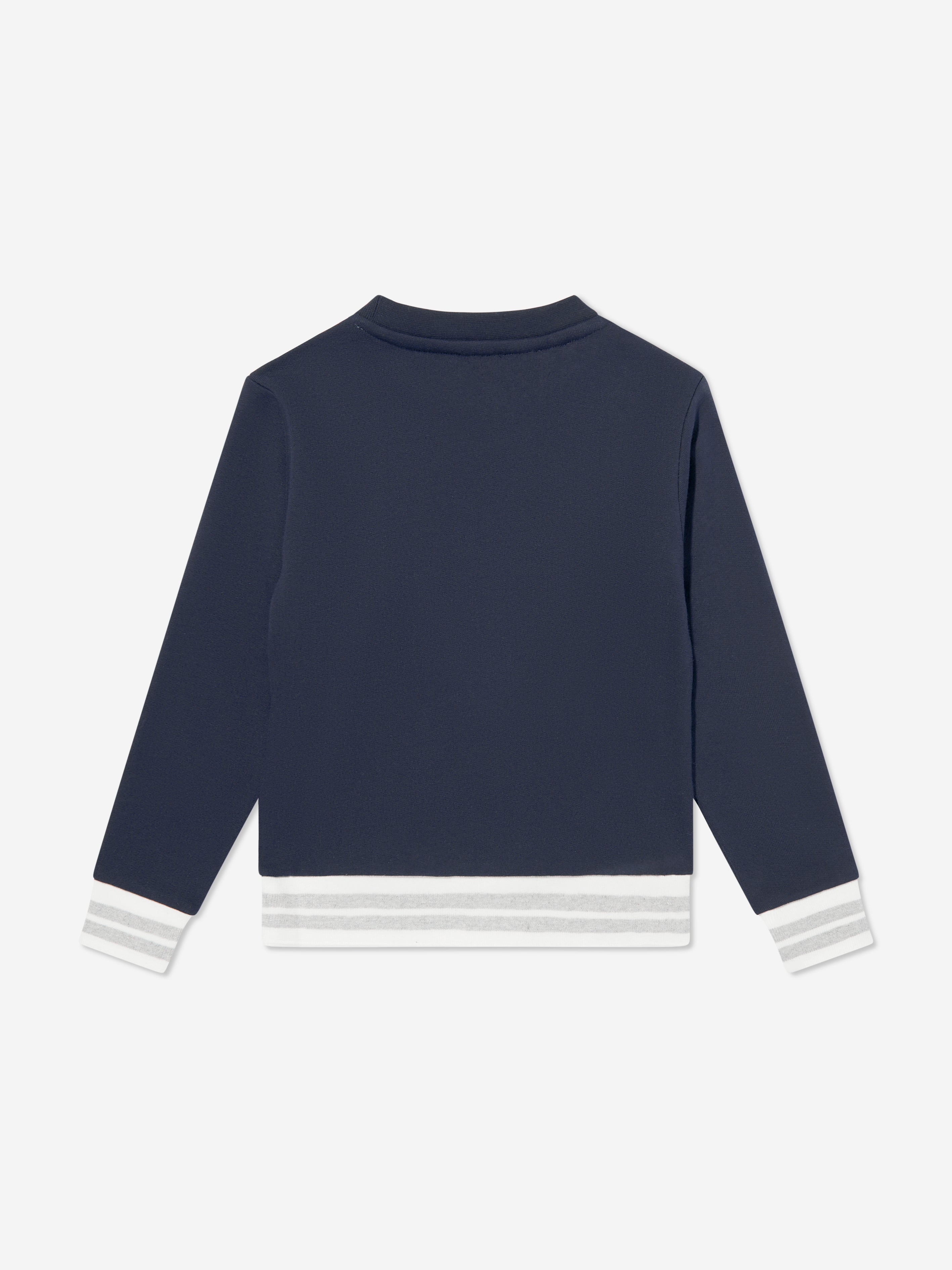 Eleventy Boys Around The World Sweatshirt in Blue