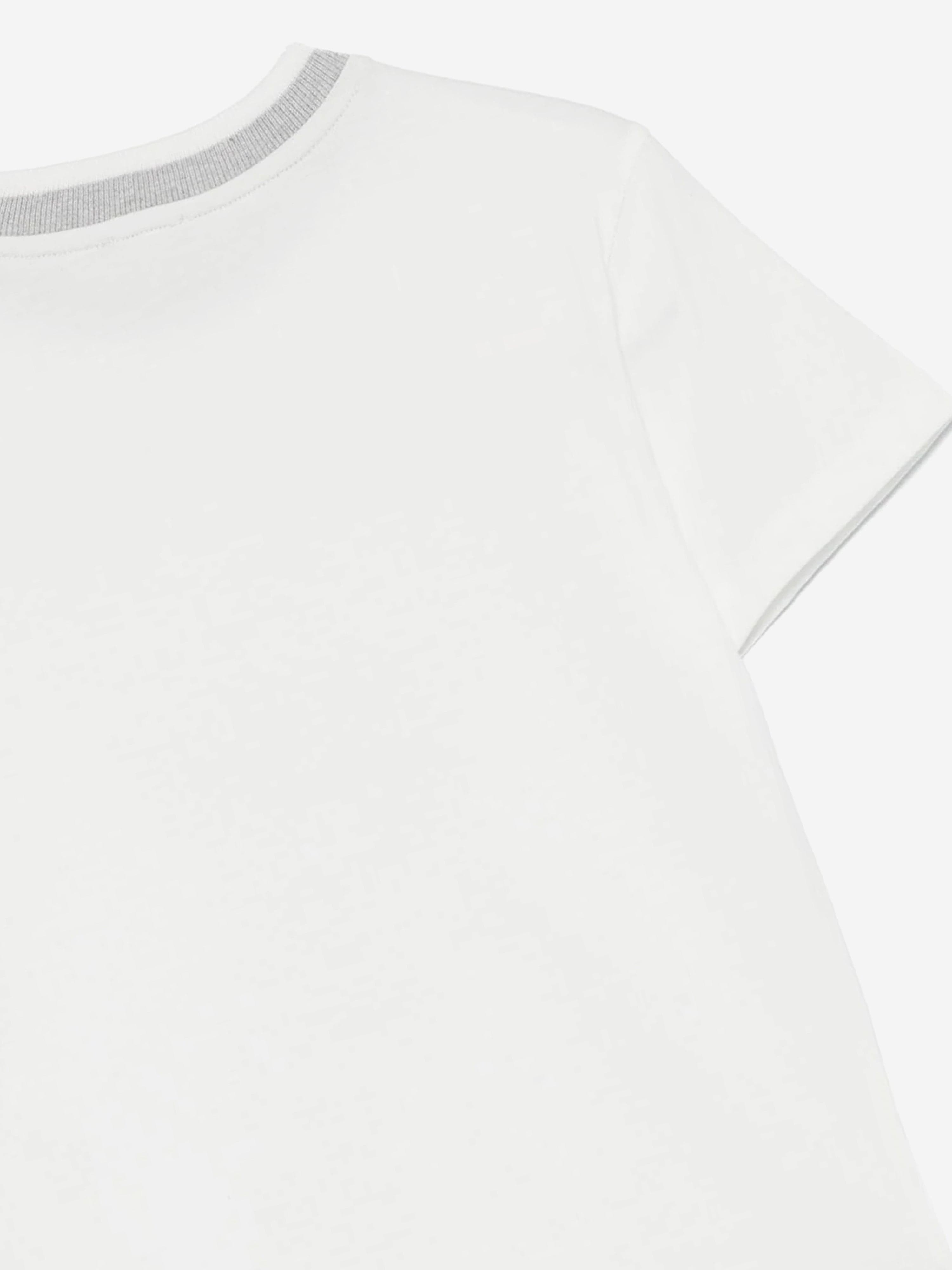 Eleventy Boys Around The World T-Shirt in Ivory