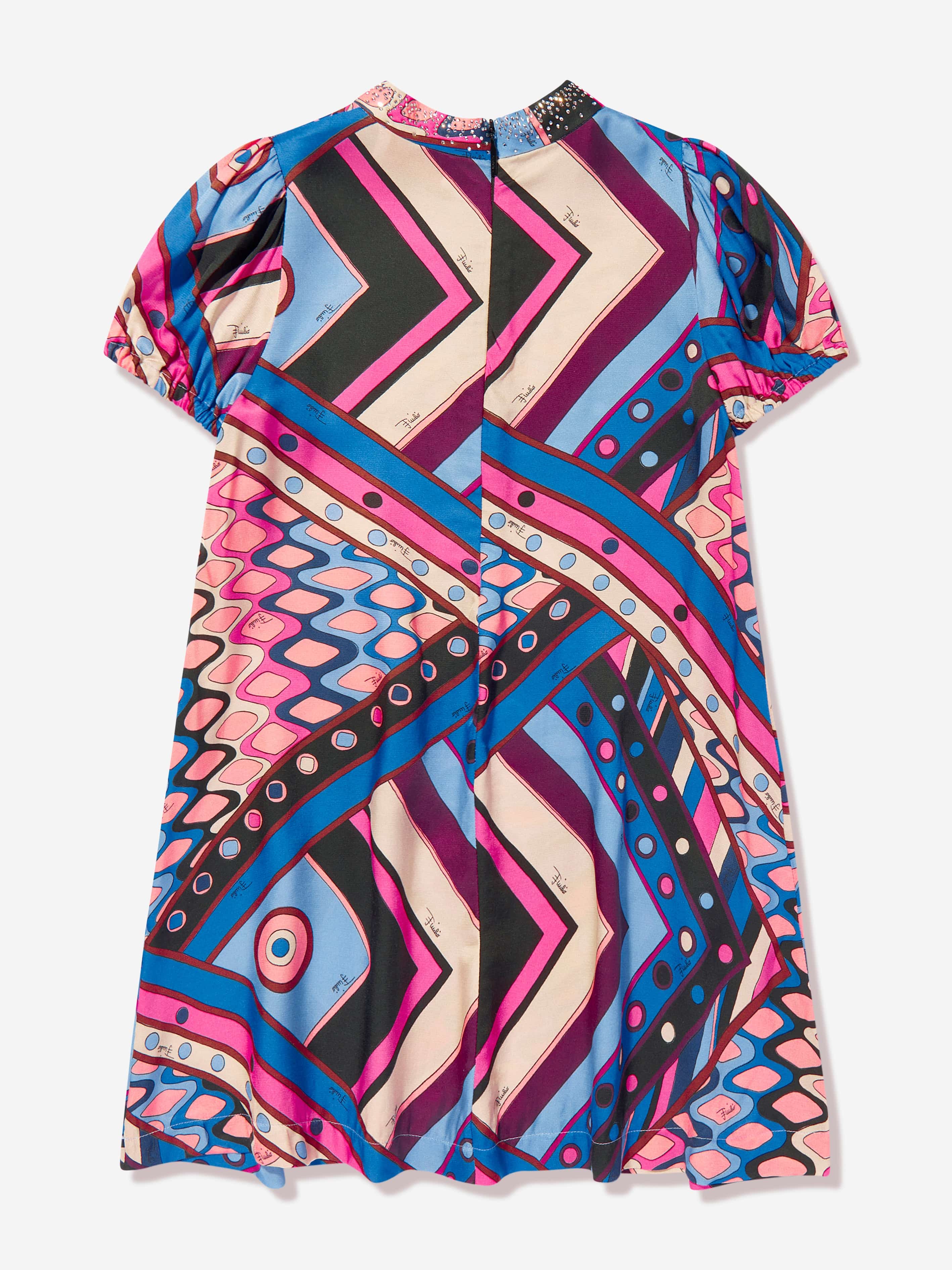 Pucci Girls Vivara Print Dress in Multicolour