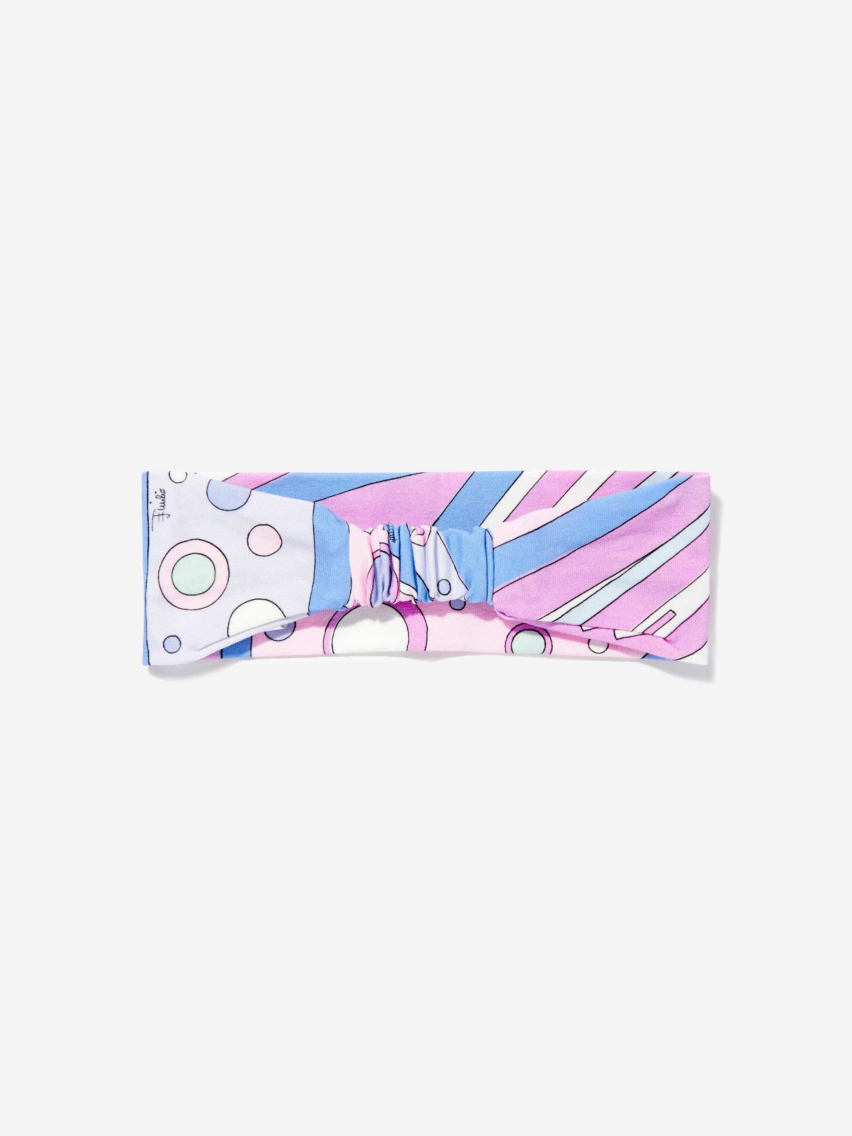 Girls Fontane Print Headband in Pink