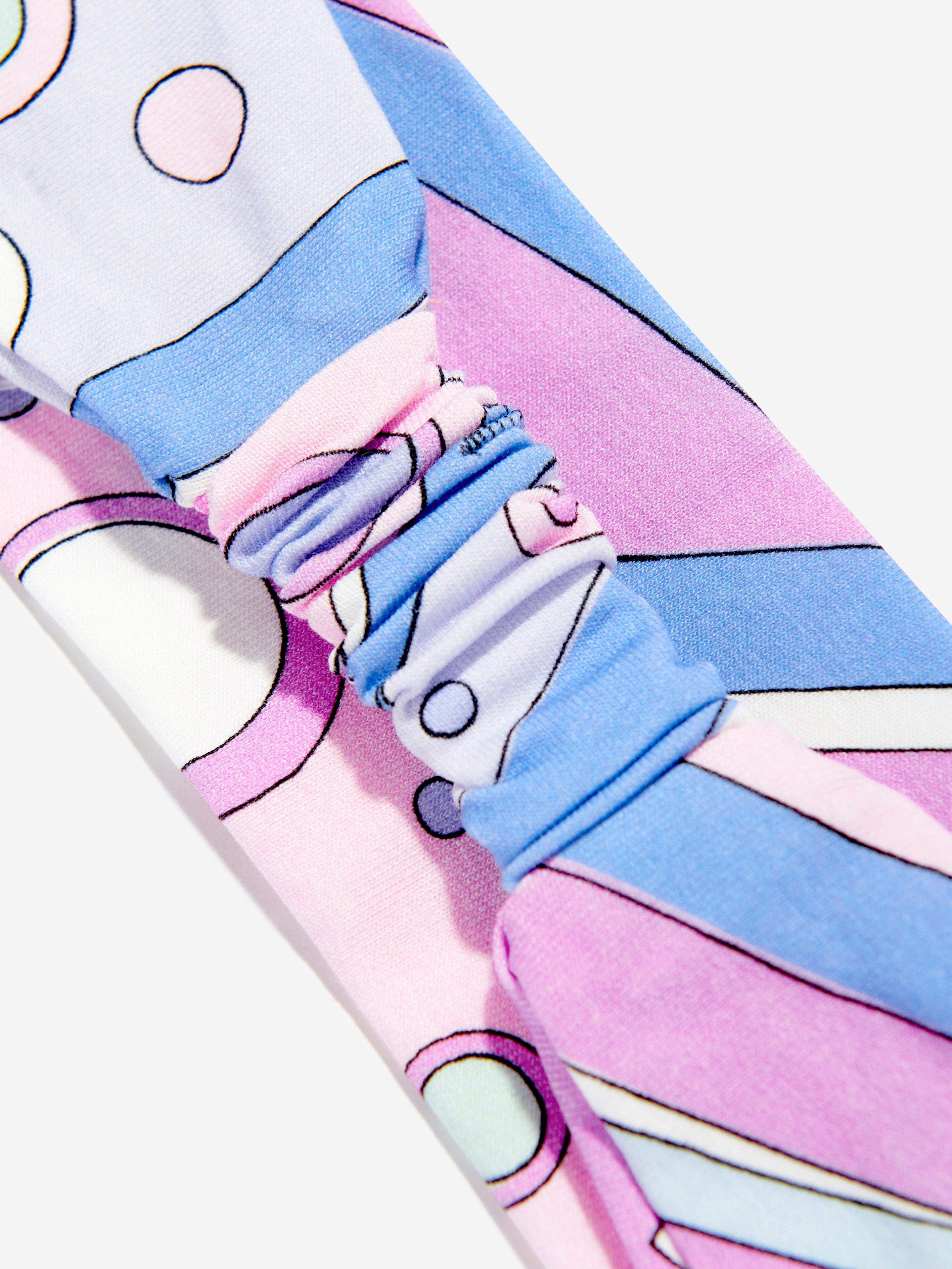 Girls Fontane Print Headband in Pink