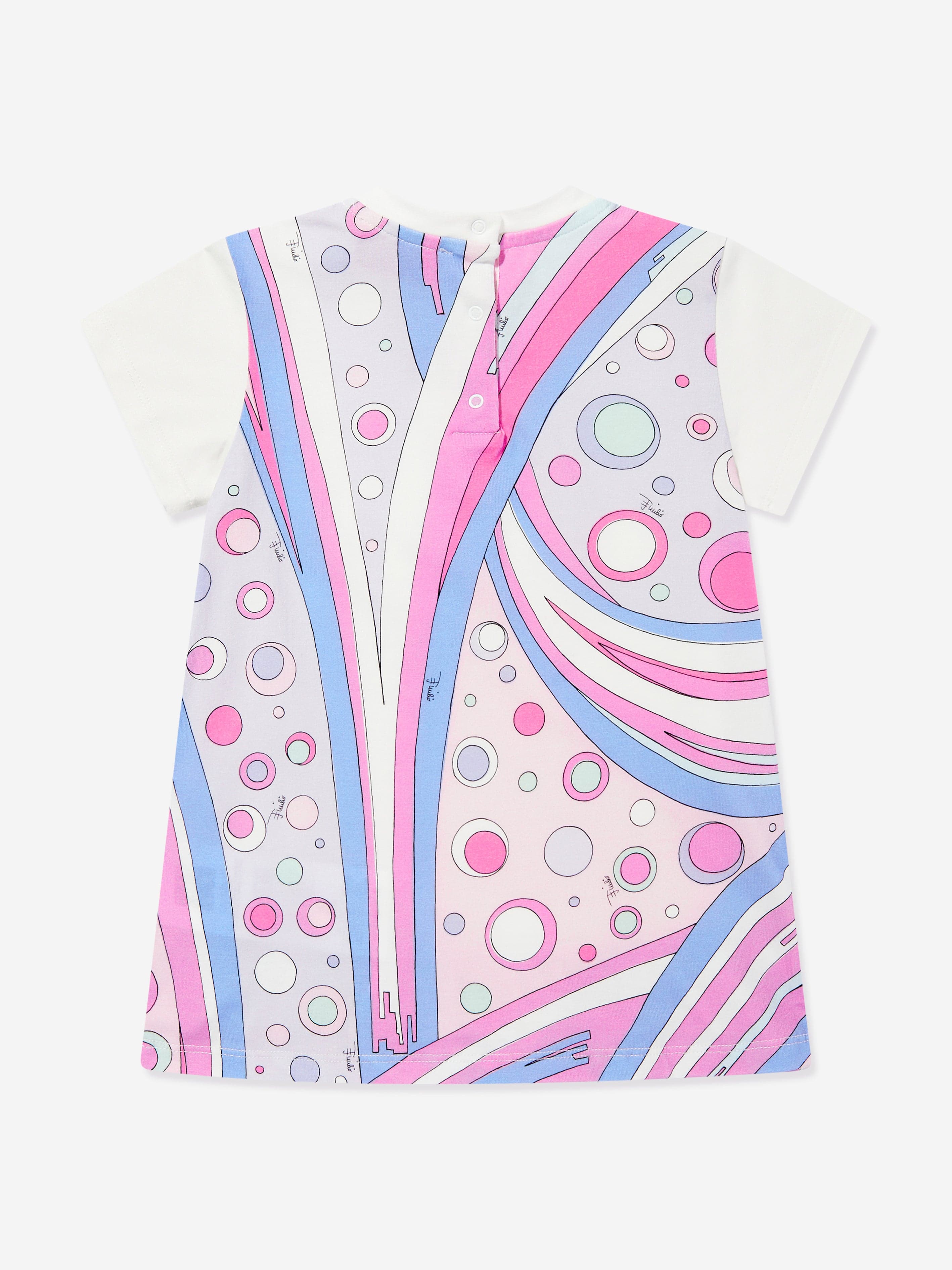 Baby Girls Fontane Jersey Dress in Ivory