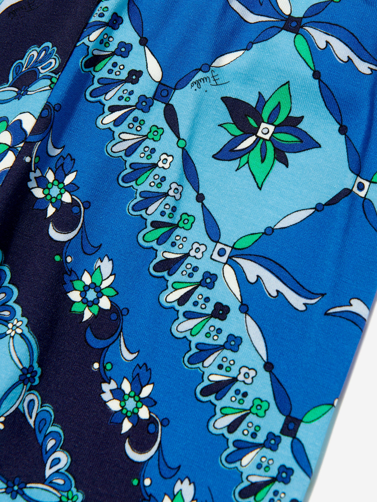 Legging imprimé Girls Festa bleu
