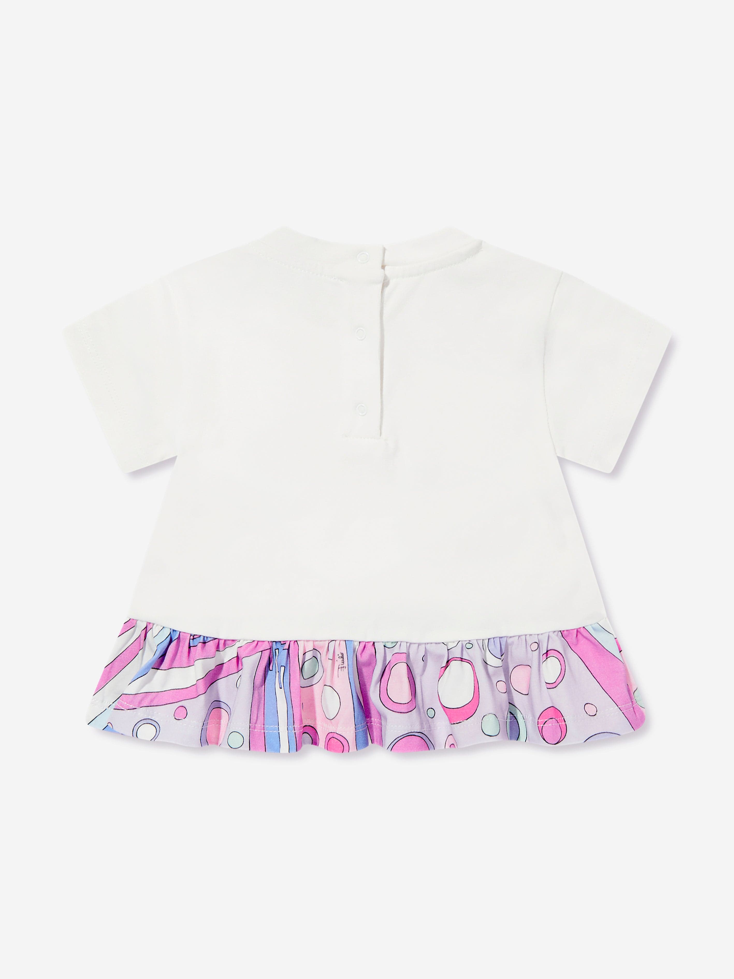 Baby Girls Logo T-Shirt in Ivory
