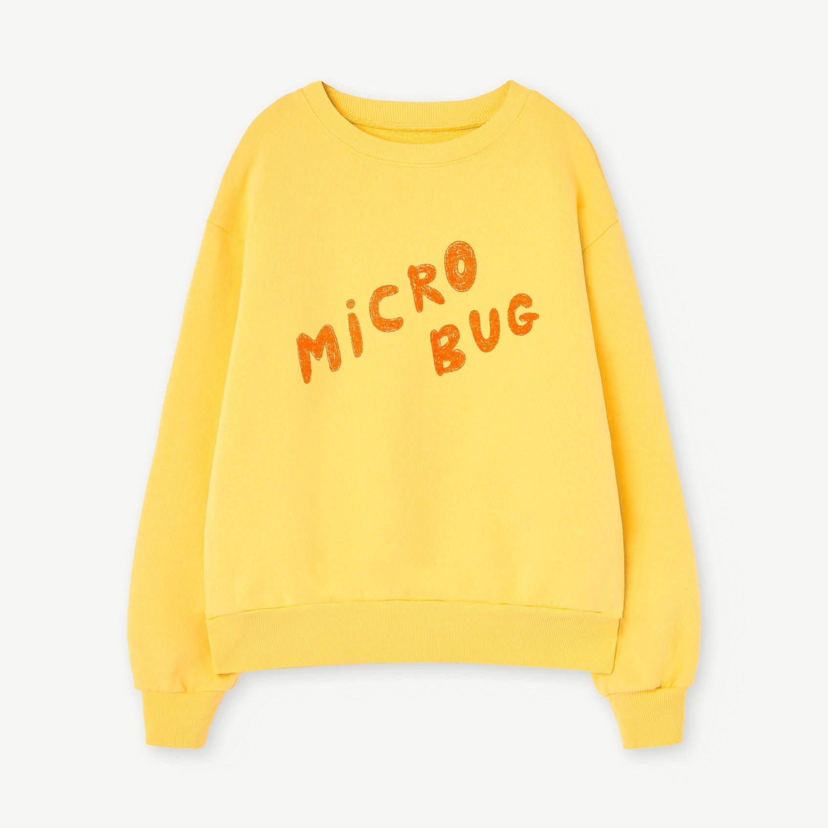 Boys & Girls Yellow Logo Cotton Sweatshirt