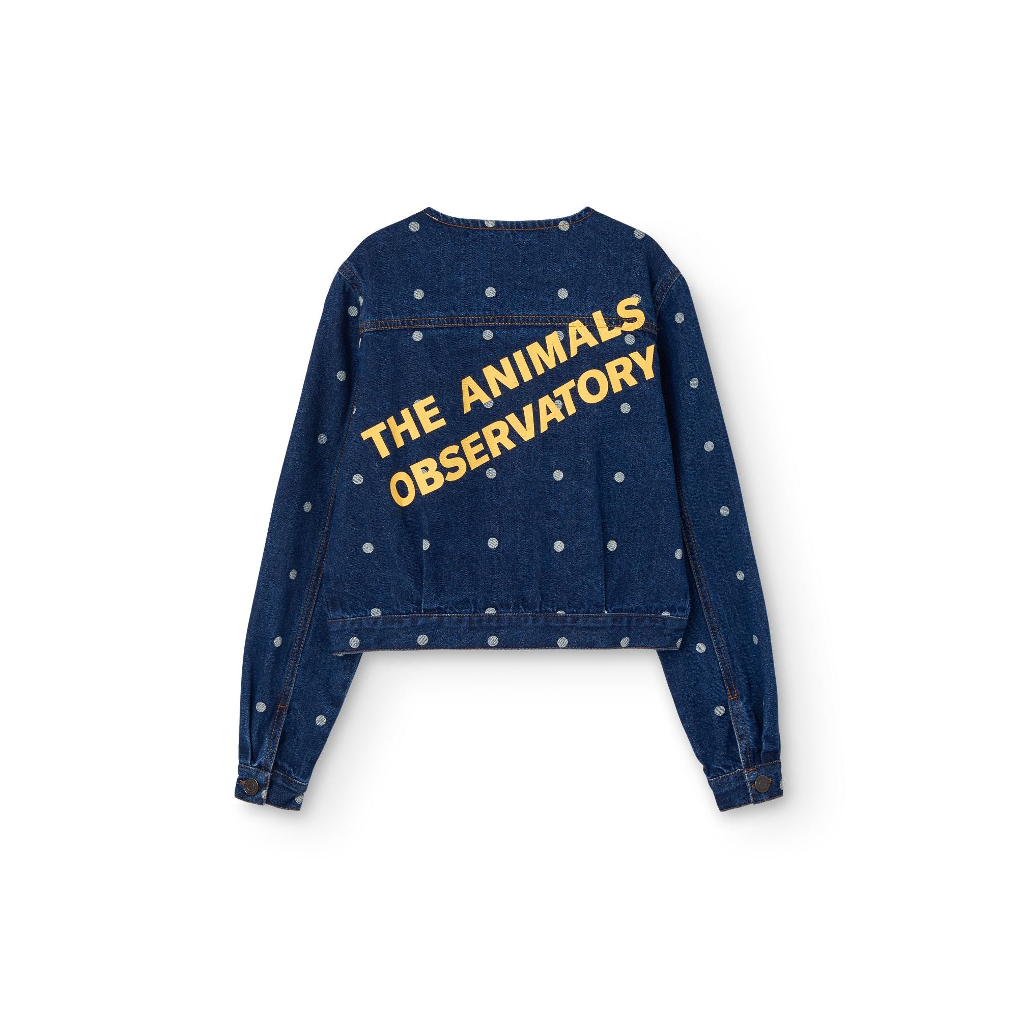 Girls Blue Dots Denim Jacket