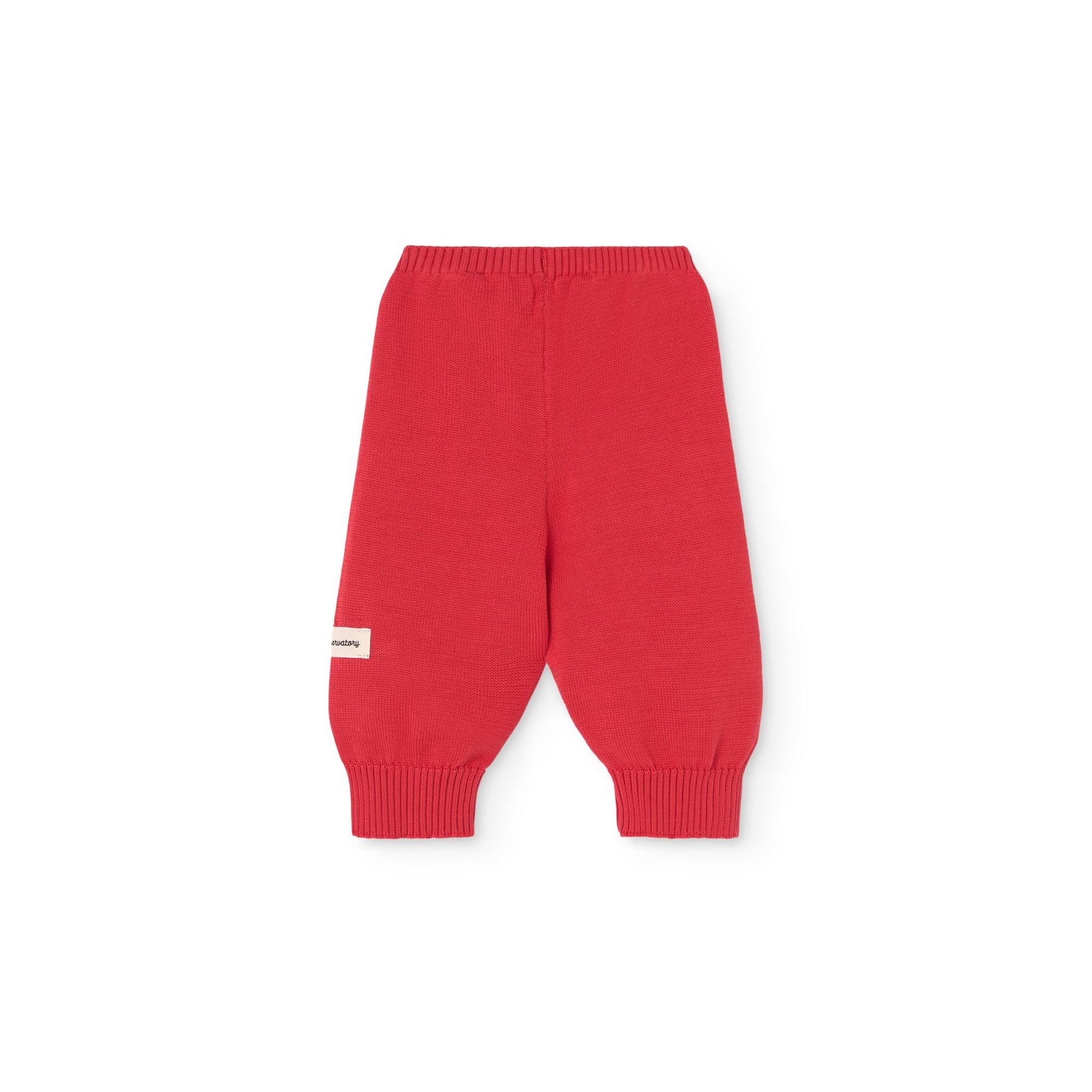Baby Boys & Girls Red Cotton Trousers