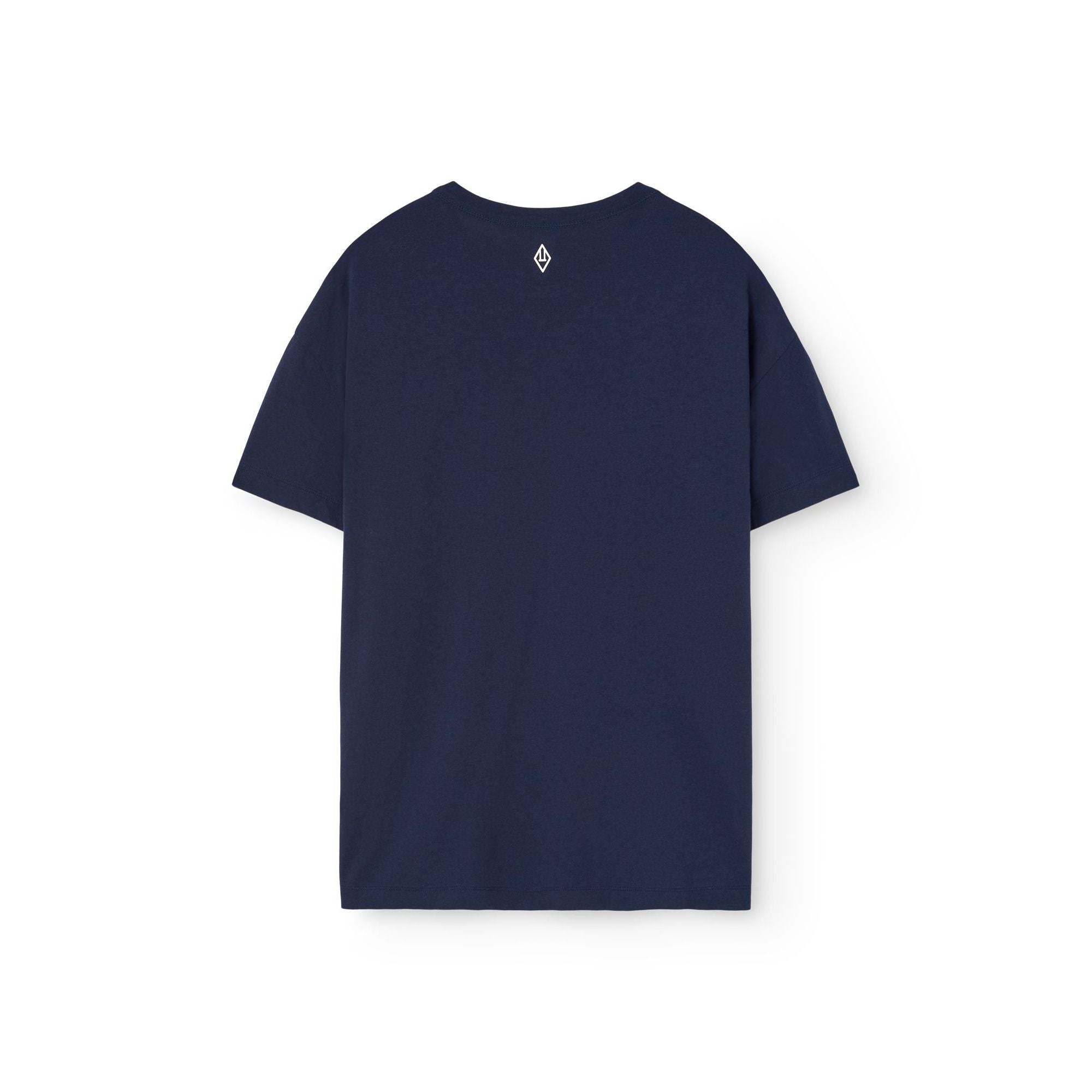Women Navy Logo Cotton T-Shirt