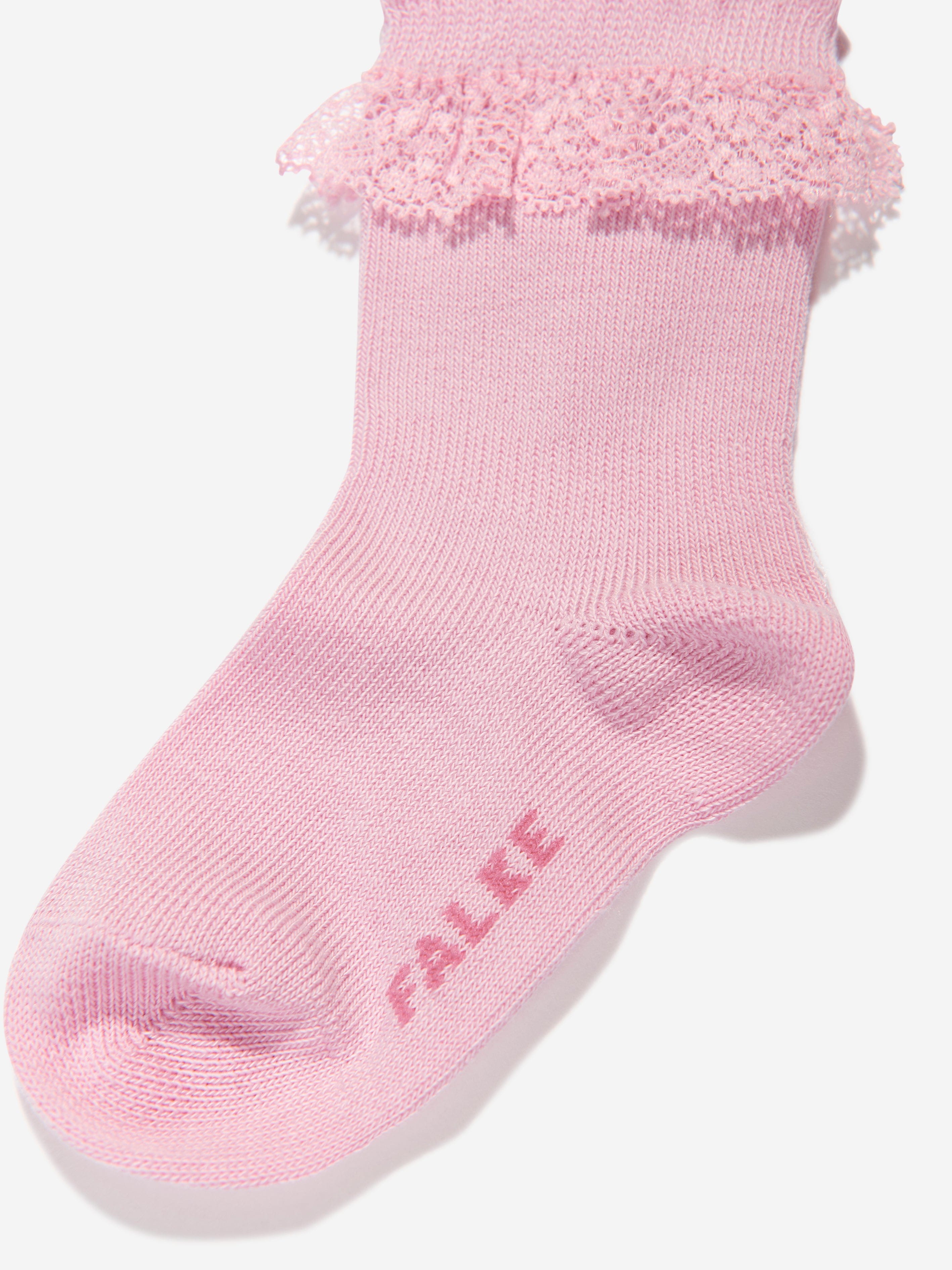 Falke Baby Girls Romantic Lace Socks in Pink