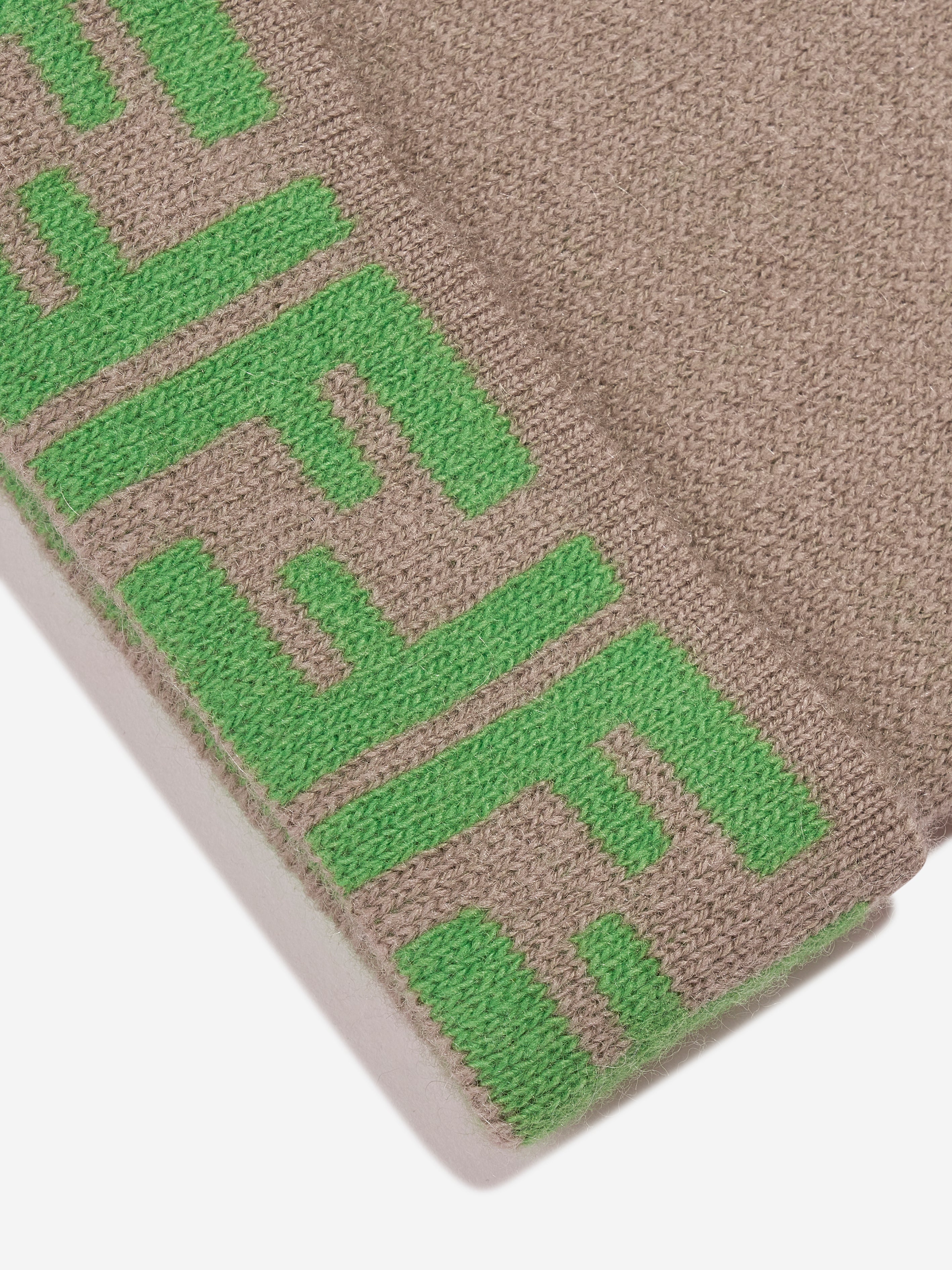 Kids FF Logo Reversible Beanie in Beige