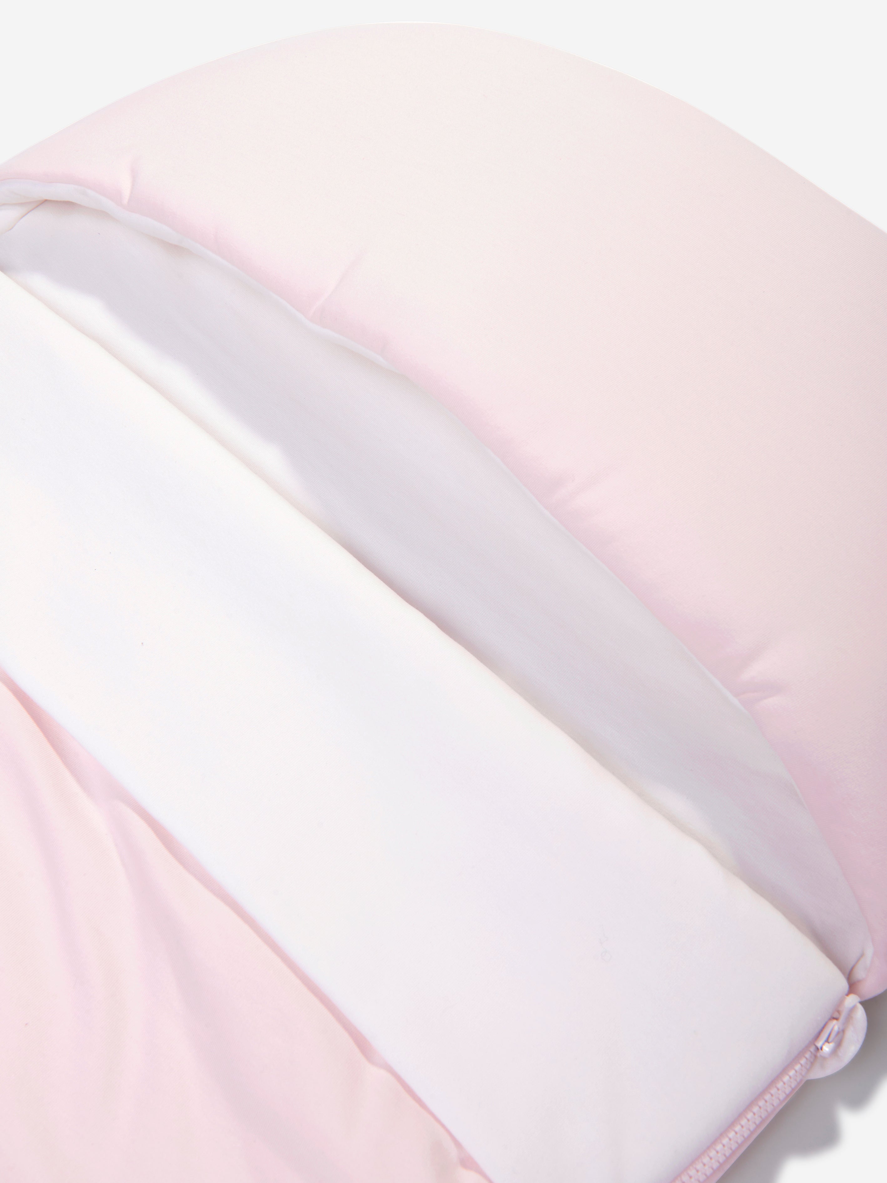 Baby Girls Embroidered Logo Baby Nest in Pink (90cm)