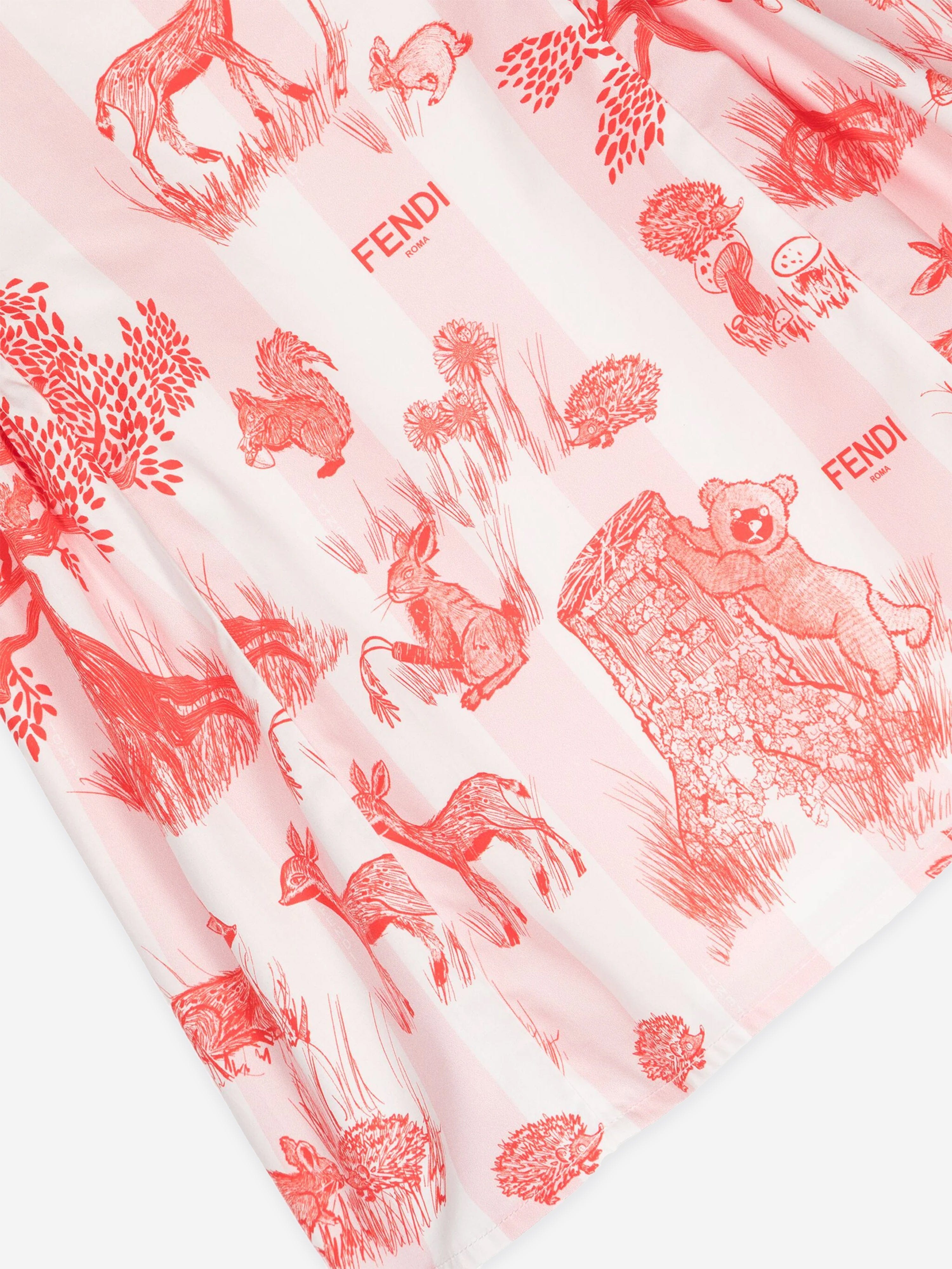 Fendi Baby Girls Beijing Forest Dress in White