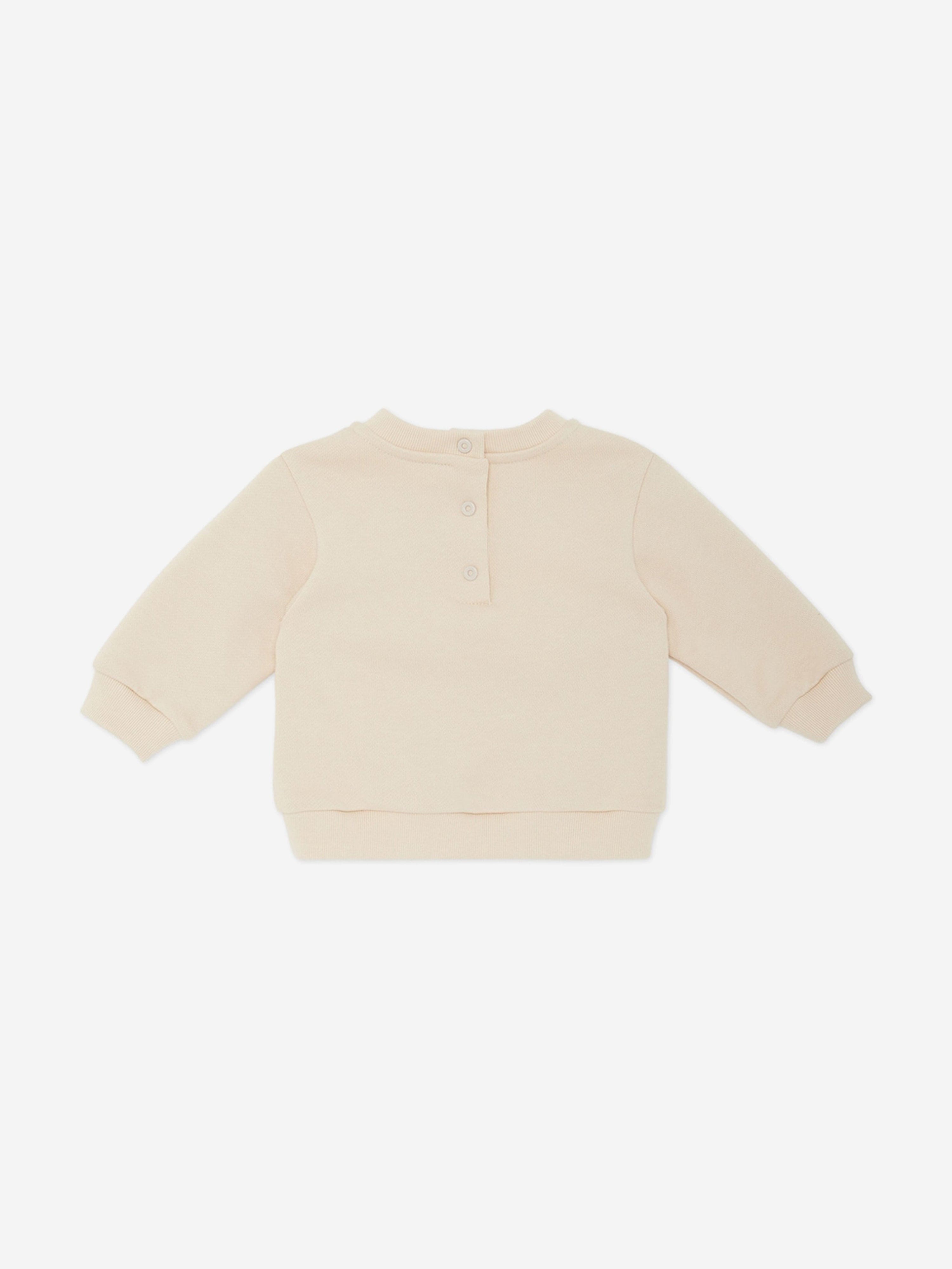 Fendi Baby Graphic Sweatshirt in Beige