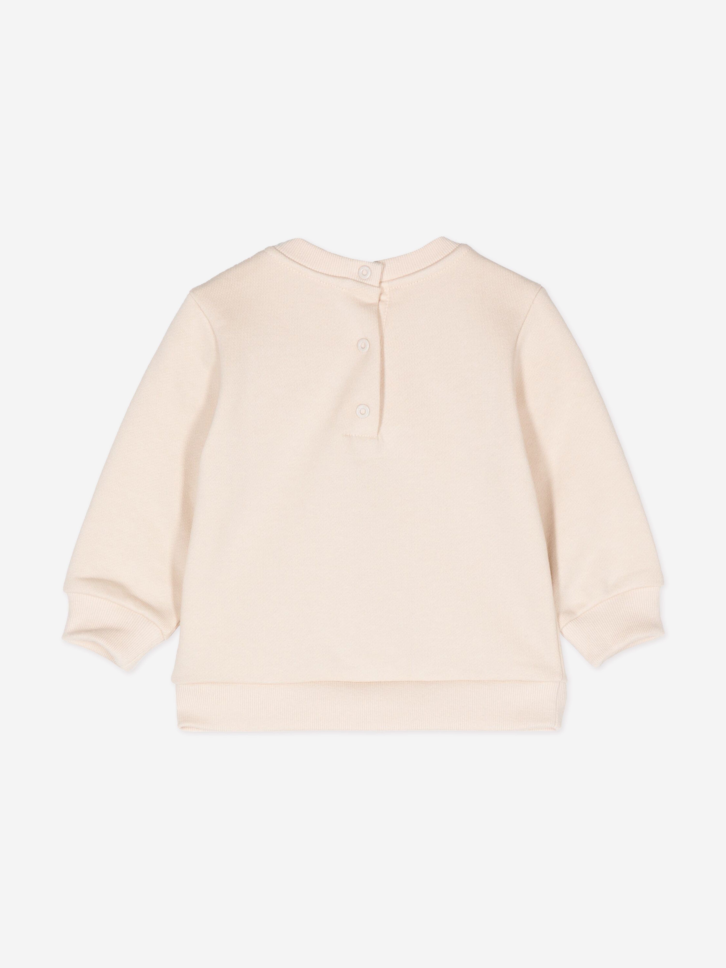 Fendi Baby Logo Sweatshirt in Beige