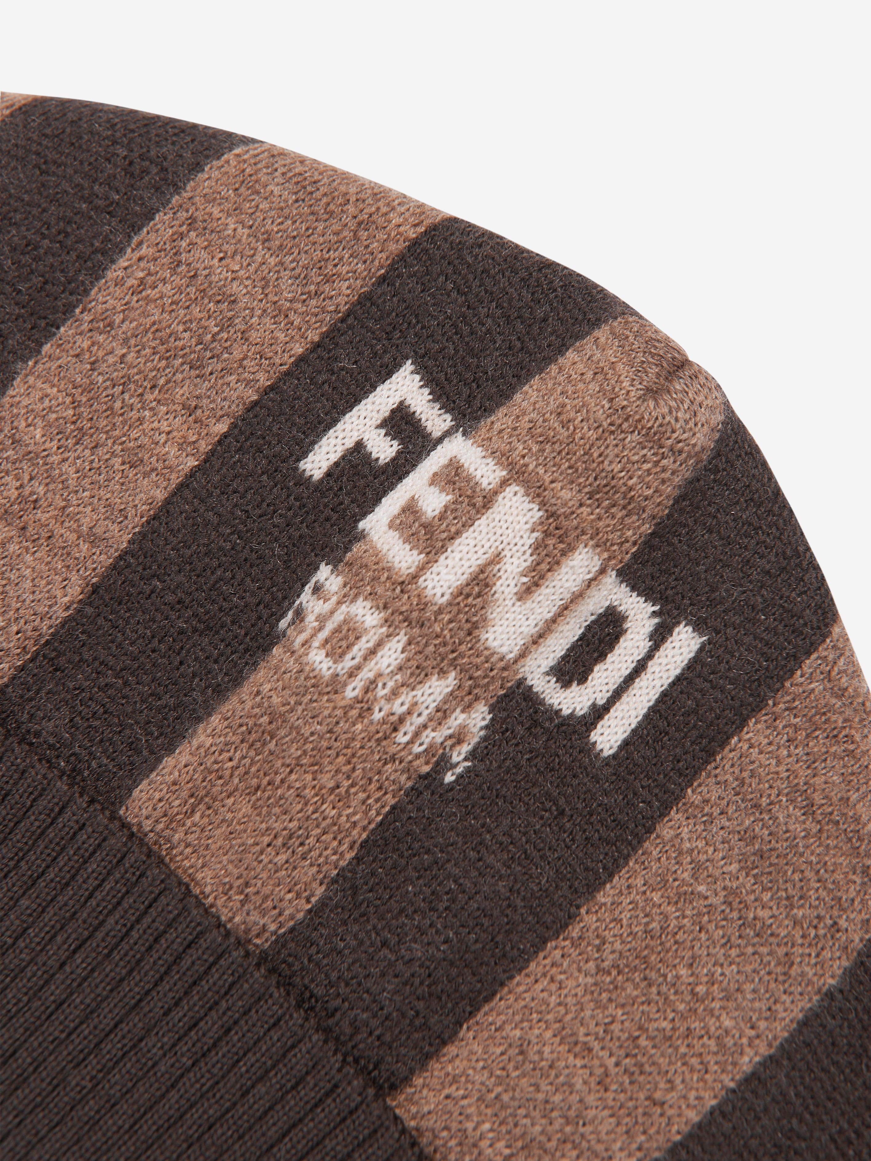 Baby Wool Roma Beanie Hat in Brown