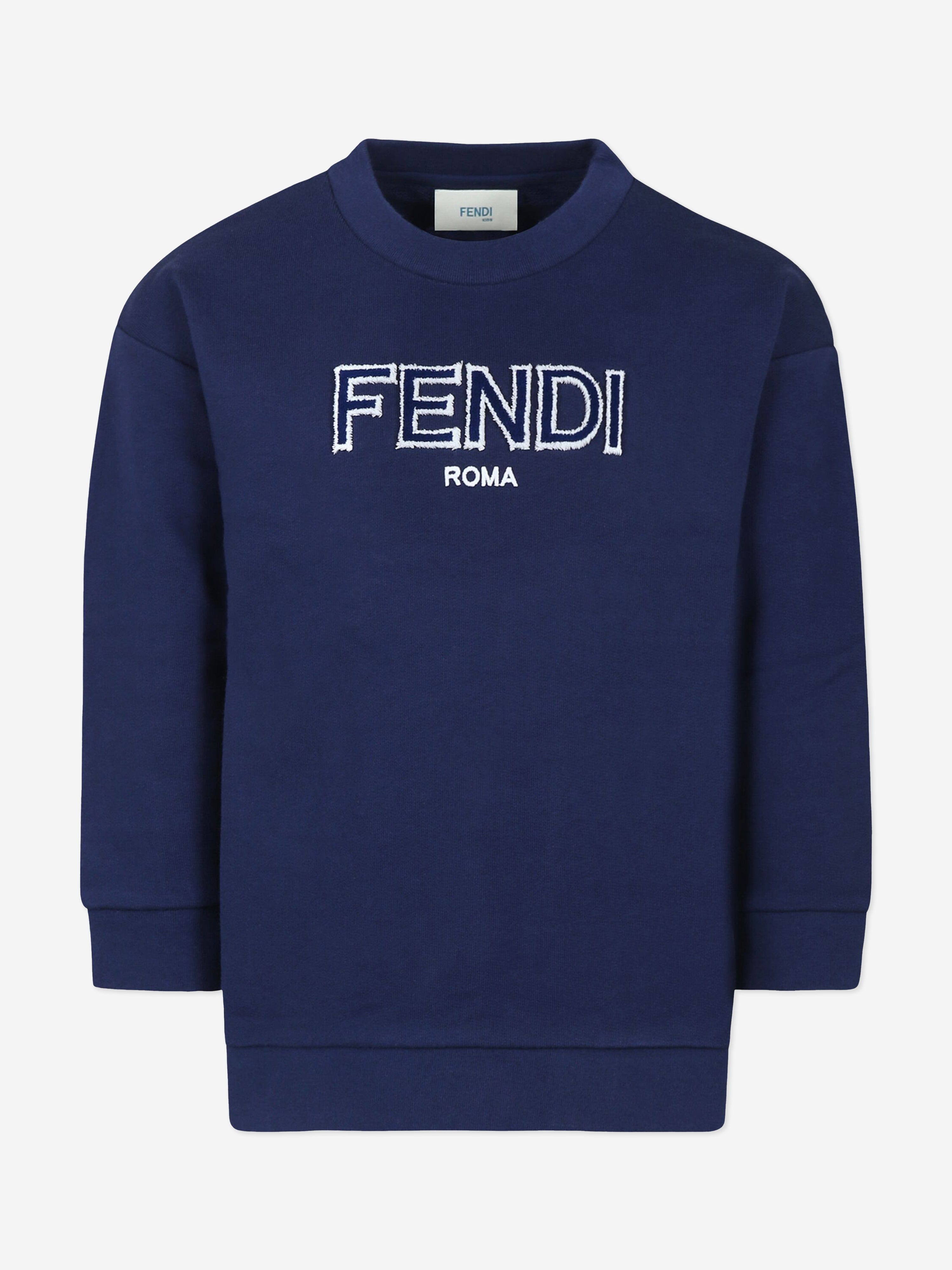 Kids Logo Sweatshirt in Navy