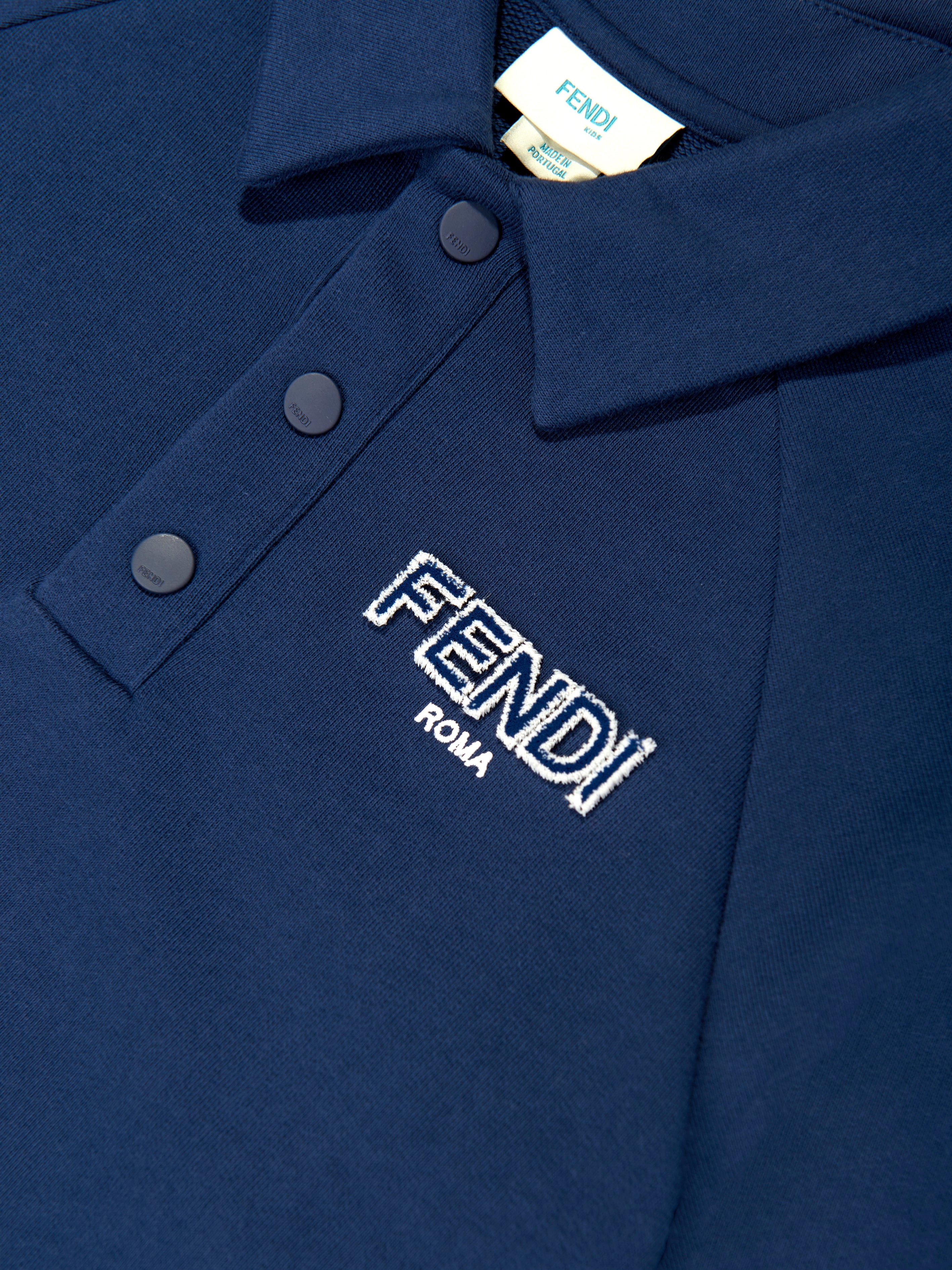 Boys Logo Sweatshirt in Navy