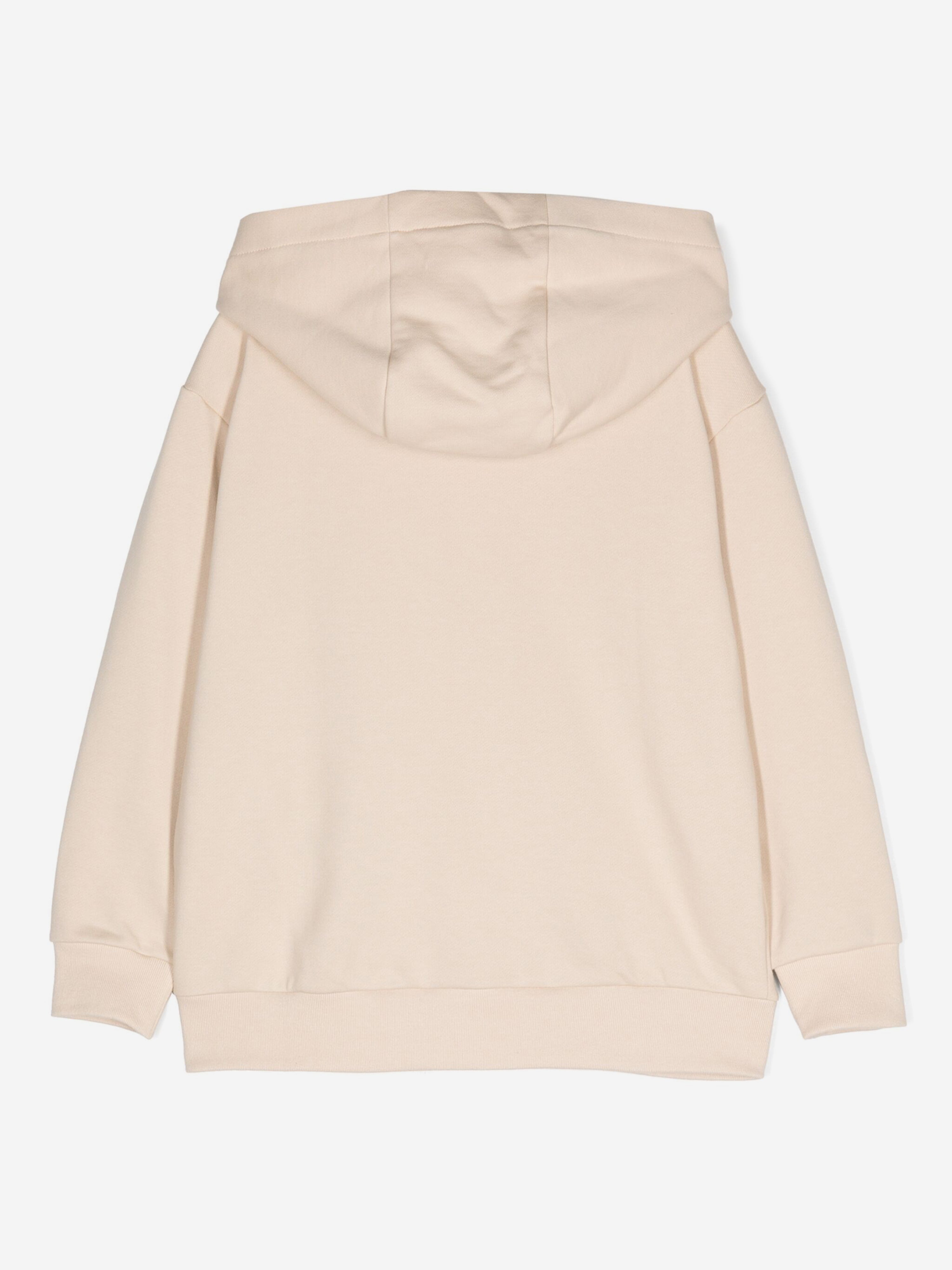 Kids Logo Zip Up Top in Beige